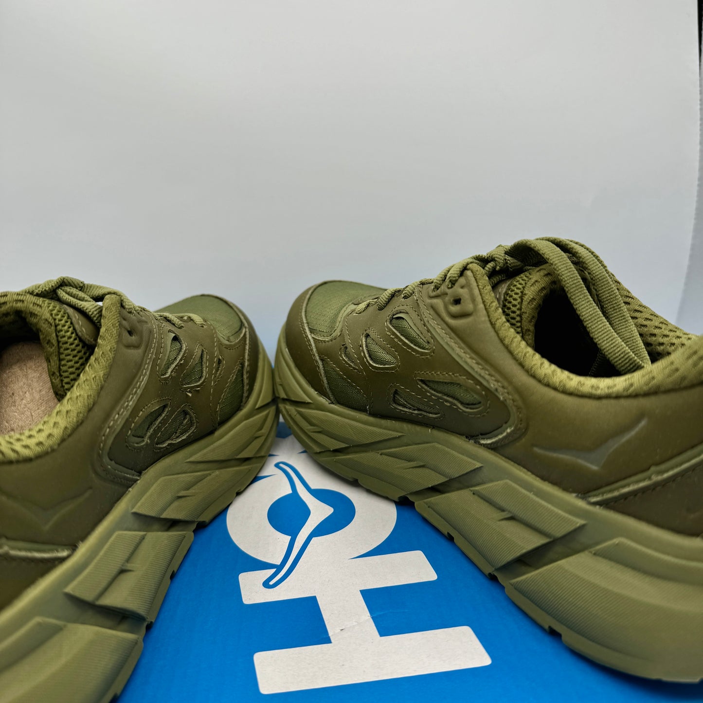 Hoka Clifton Leather Gore-Tex Waterproof Unisex Green Khaki Olive AGMS