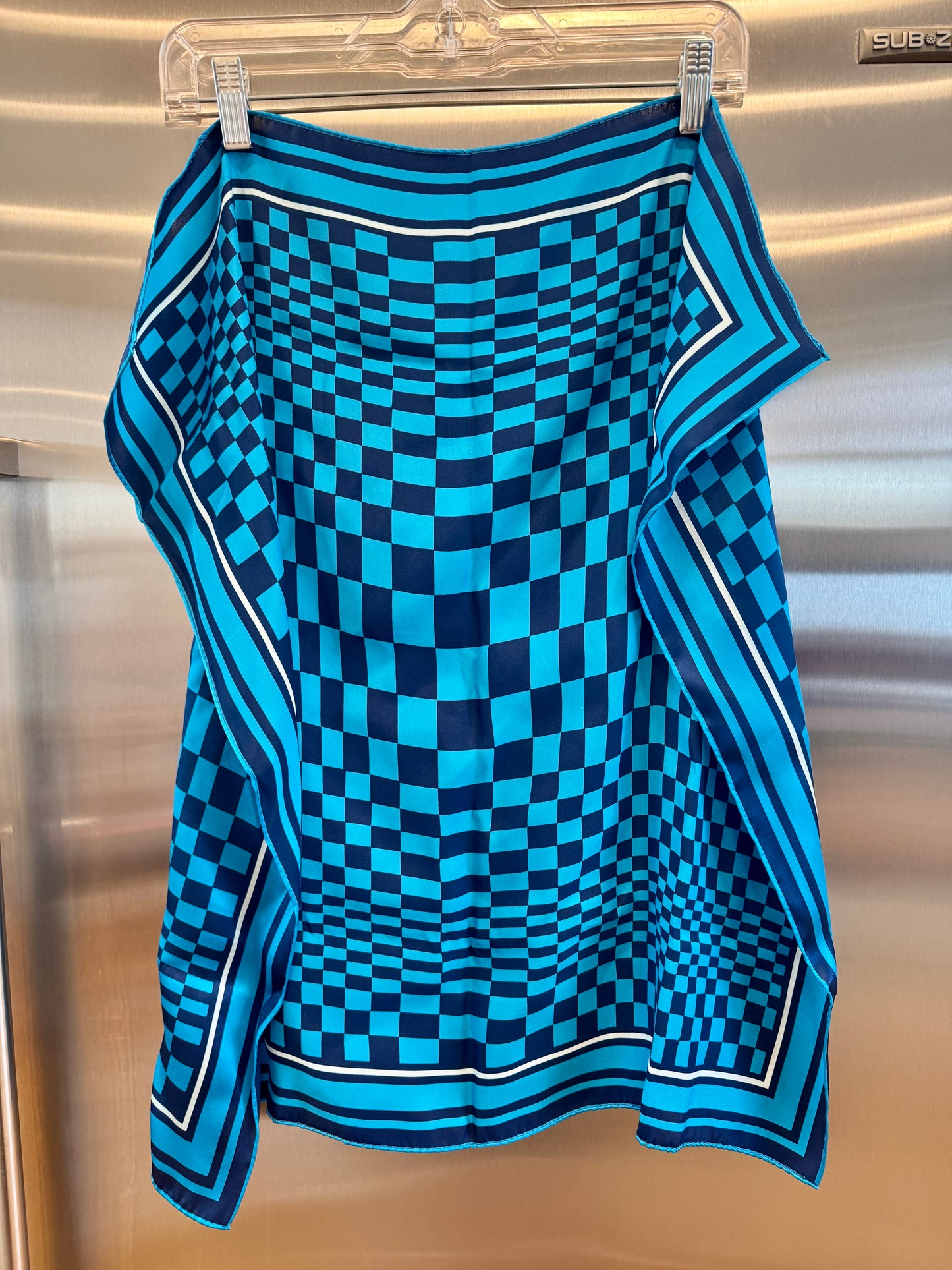 Porsche x Soho House Satin Blue Pasha Scarf Bandana