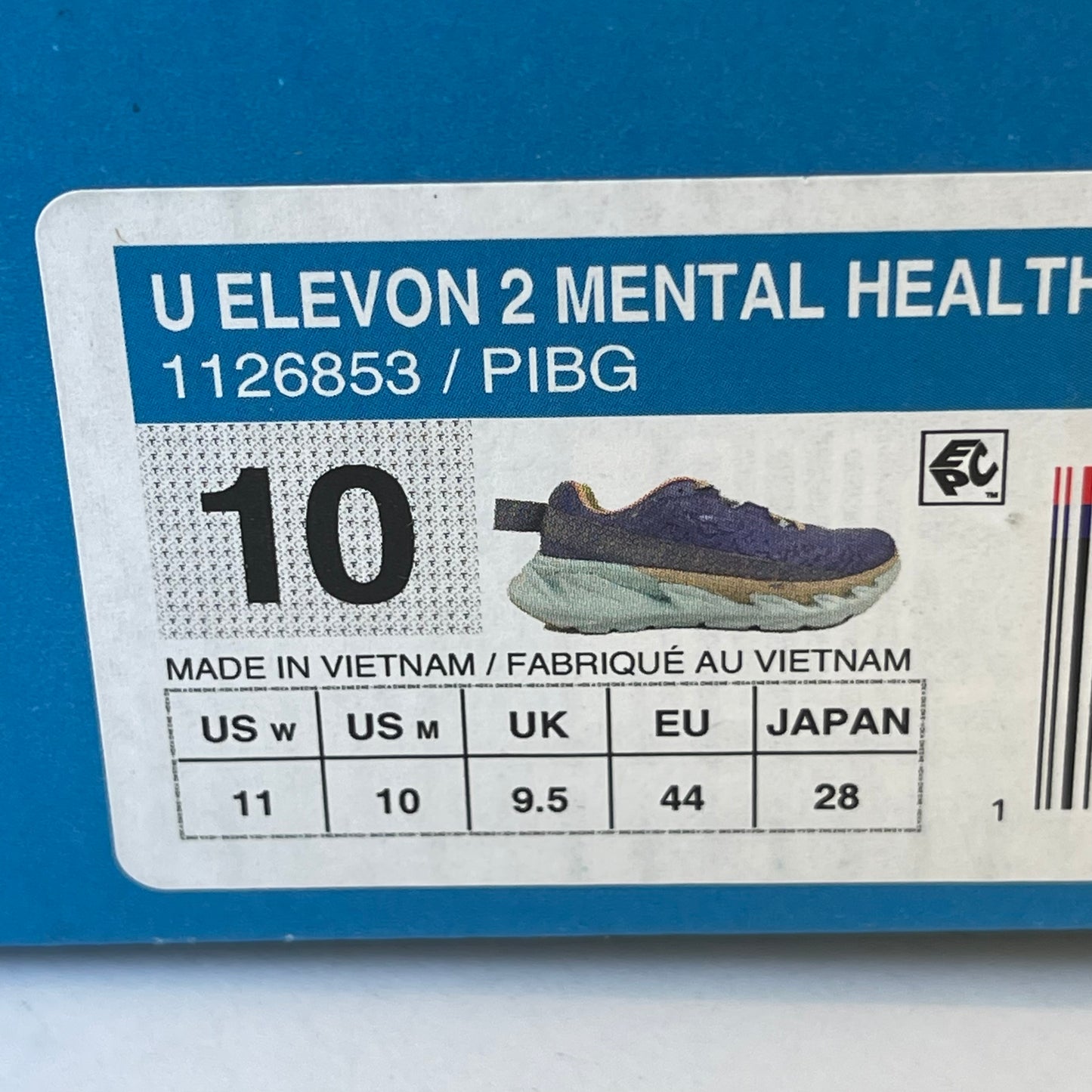 Hoka Elevon 2 Running Shoes Mental Health Sneakers Unisex Hoka One One Purple