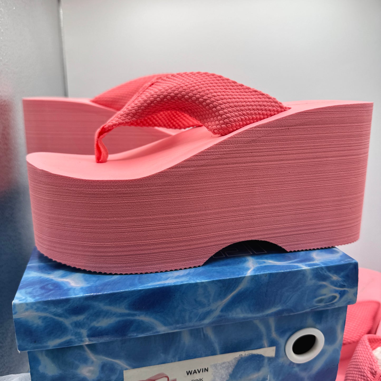 Jeffrey Campbell BUNDLE (2 Pairs) Wavin Platform Sandals Pink