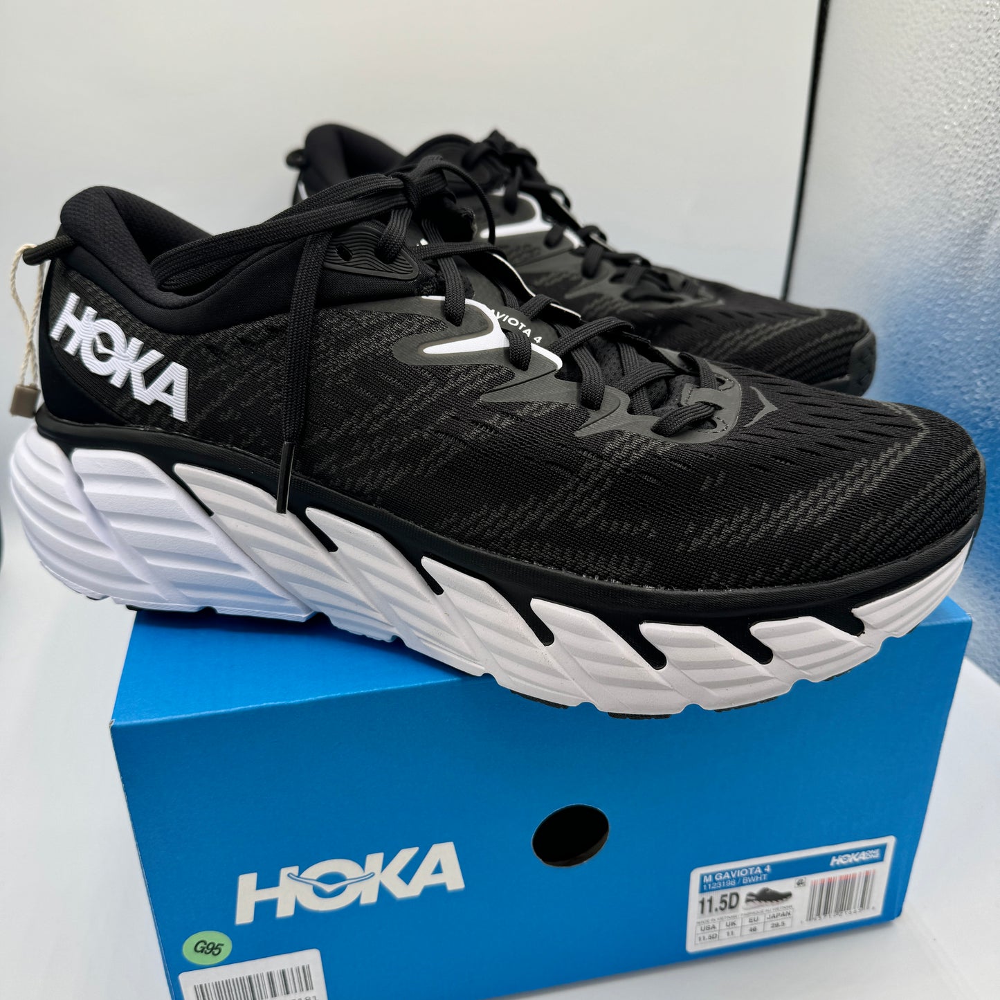 Hoka Gaviota 4 Men’s Running Shoes Black / white athletic shoe by hoka one one