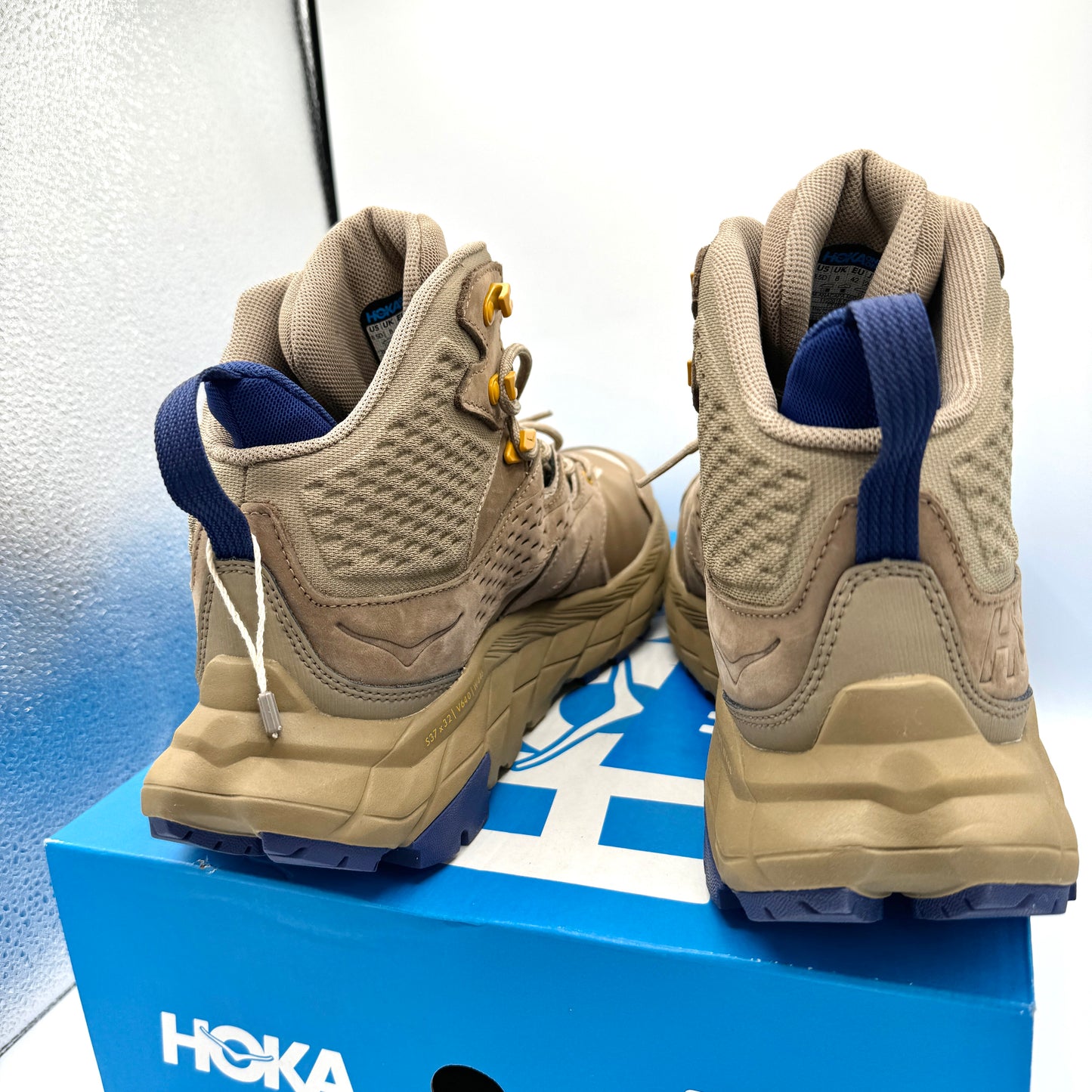 Hoka Anacapa Men’s Mid GTX Hiking Boots Dune / Elmwood Brown Shoes GoreTex