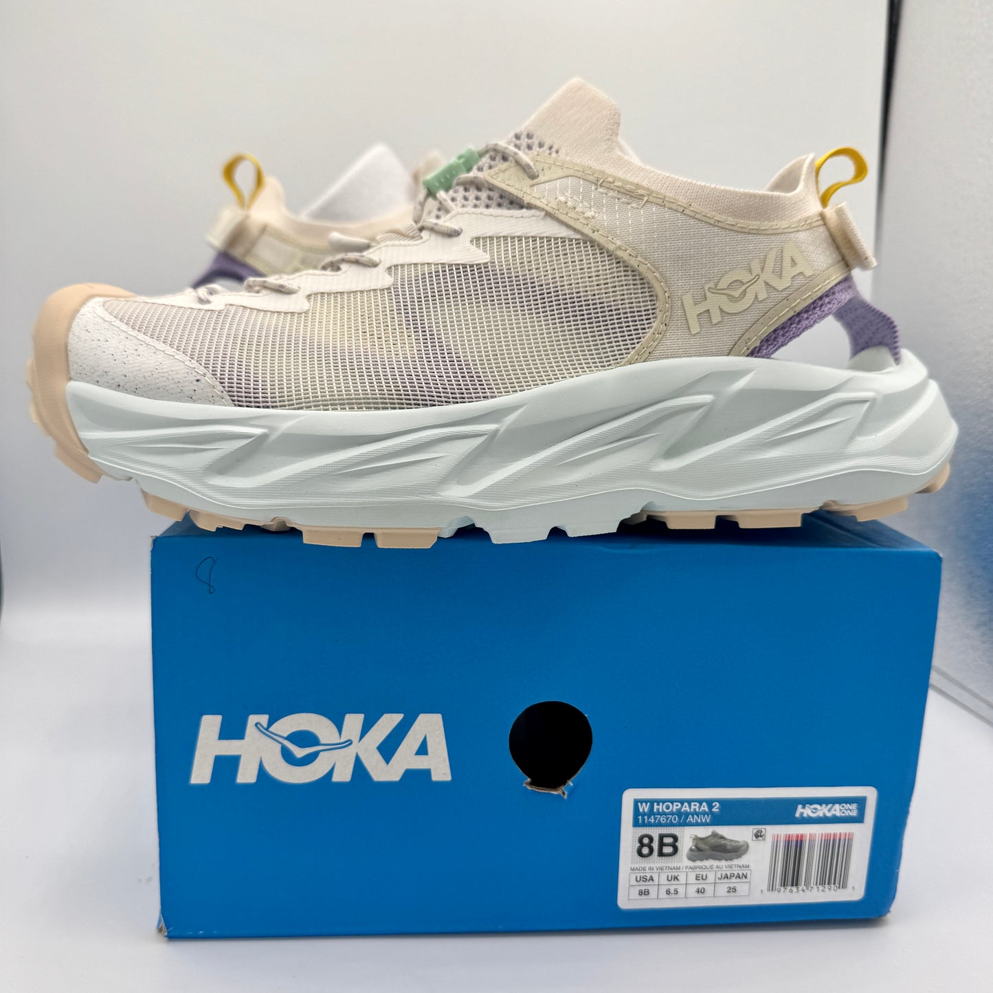 Hoka Hopara 2 Women’s Hybrid Hiking Sandal in Alabaster / Snow