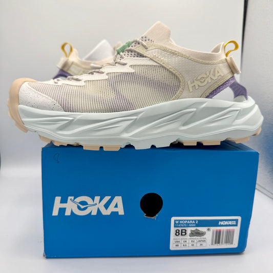 Hoka Hopara 2 Women’s Hybrid Hiking Sandal in Alabaster / Snow