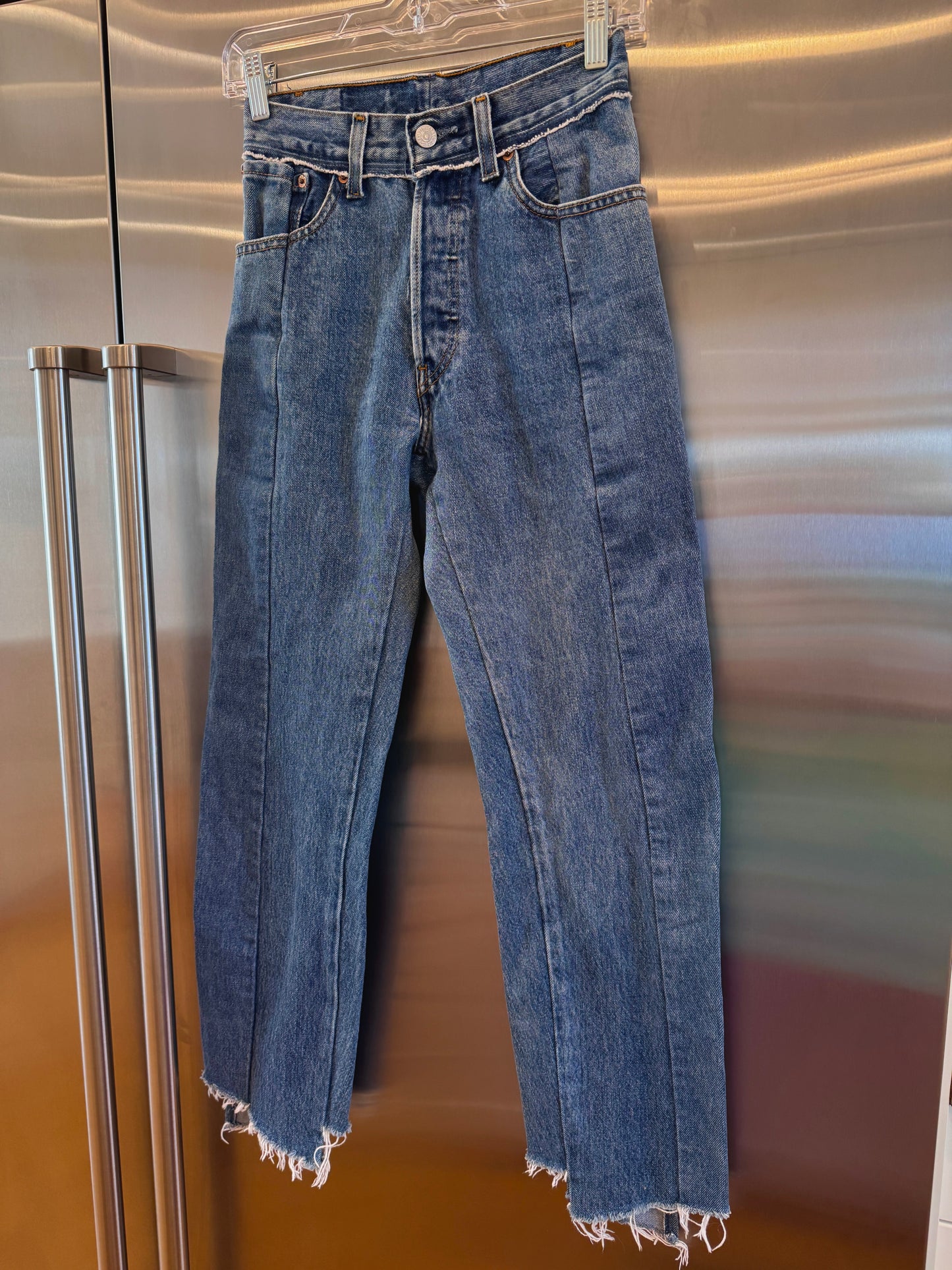 Vetements reconstructed denim pants Levi’s jeans denma size extra small womens