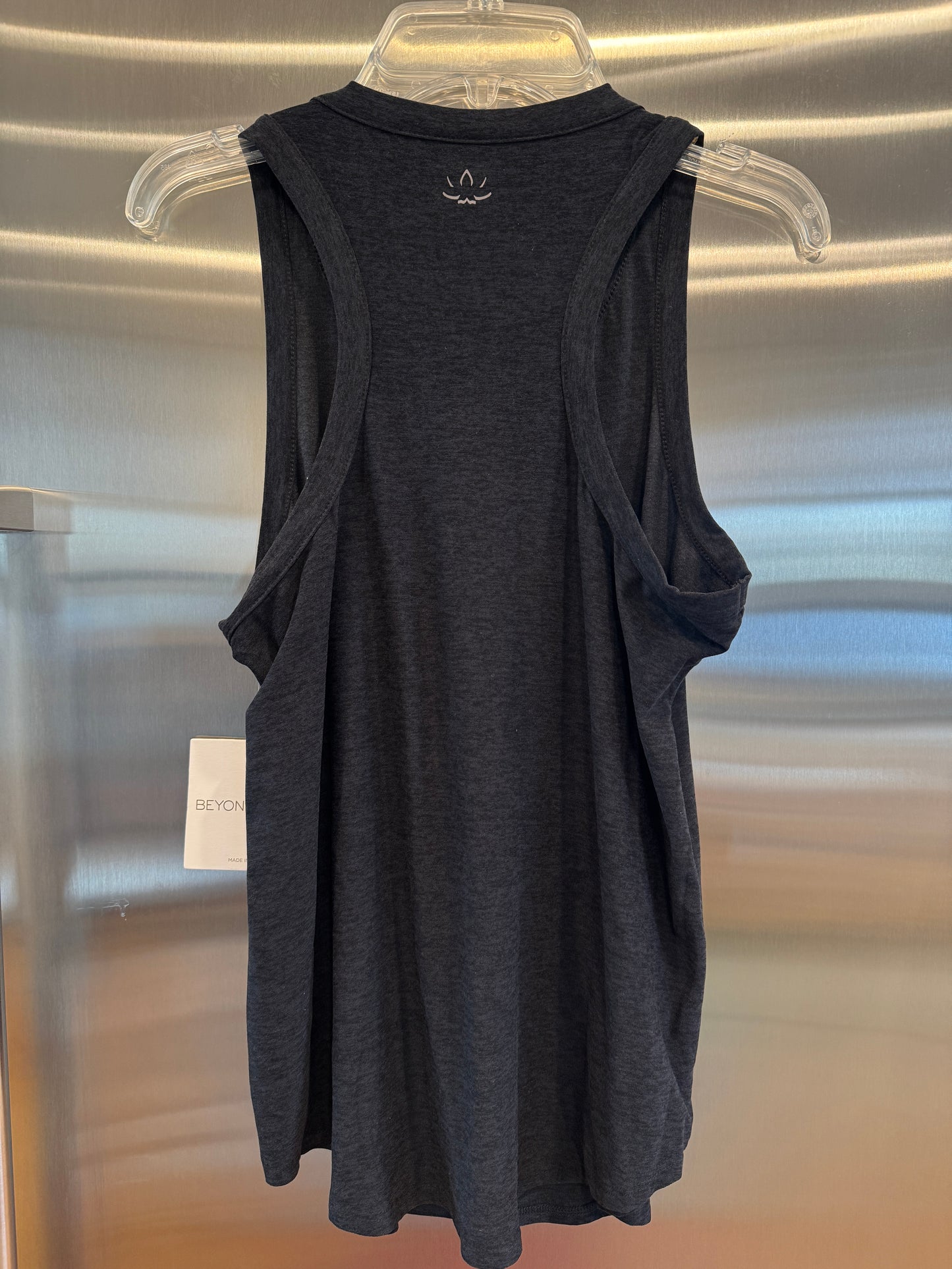 Beyond Yoga Featherweight Keep It Moving Tank Top in Darkest Night Black - Women’s