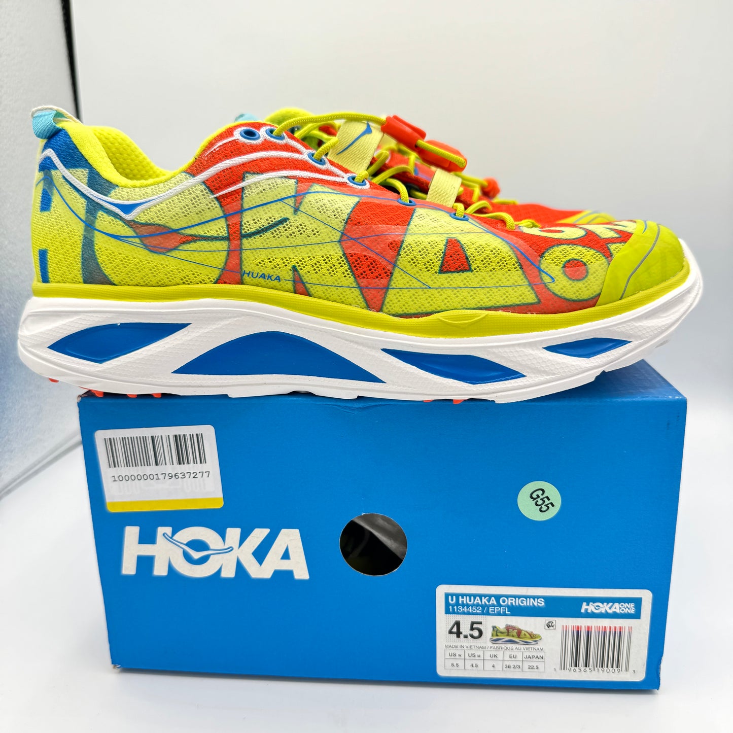 Hoka Huaka Origins Unisex Shoes Running Sneakers Multicolored Quick Lace