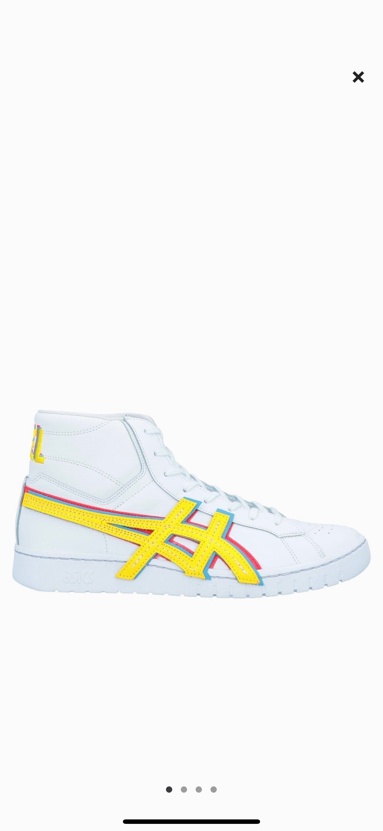 Asics Atmos ‘ 3 Strand ‘ Gel PTG MT White Yellow Blue Mid Sneaker Leather