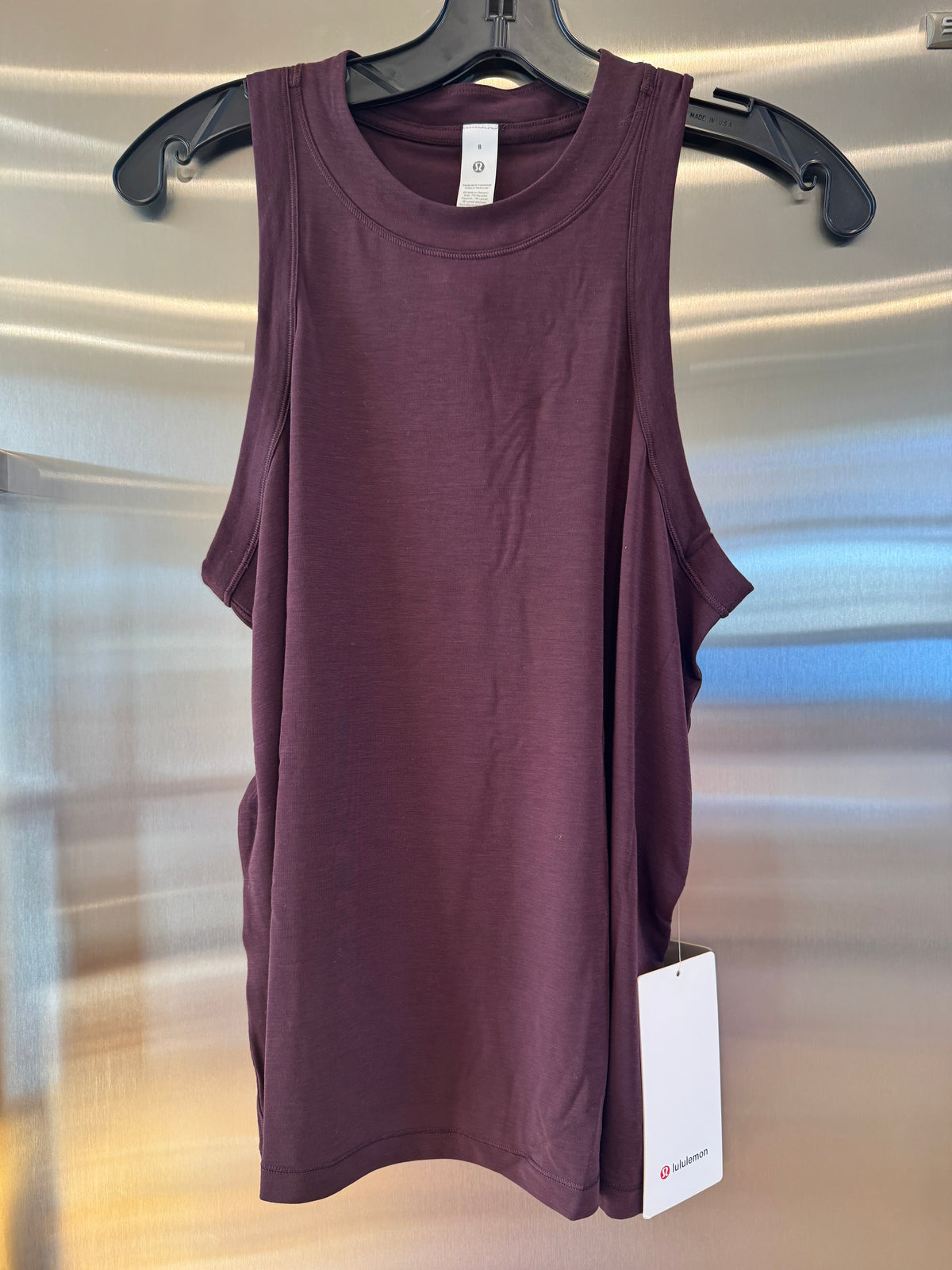 Lululemon Jersey Training Tank Top , Women’s in Black Plum Dark Burgundy Red