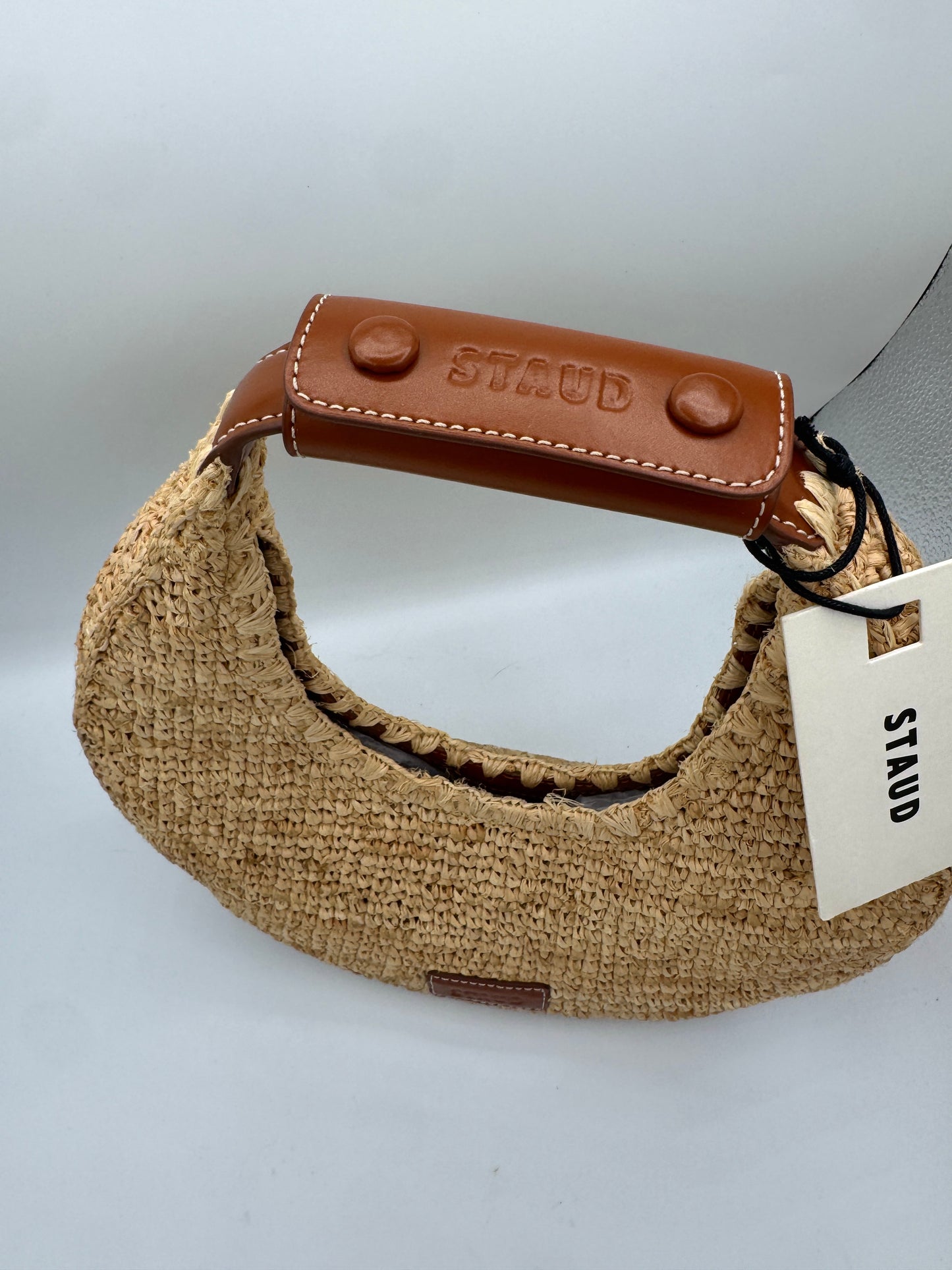 Staud Moon Bag - Natural Raffia