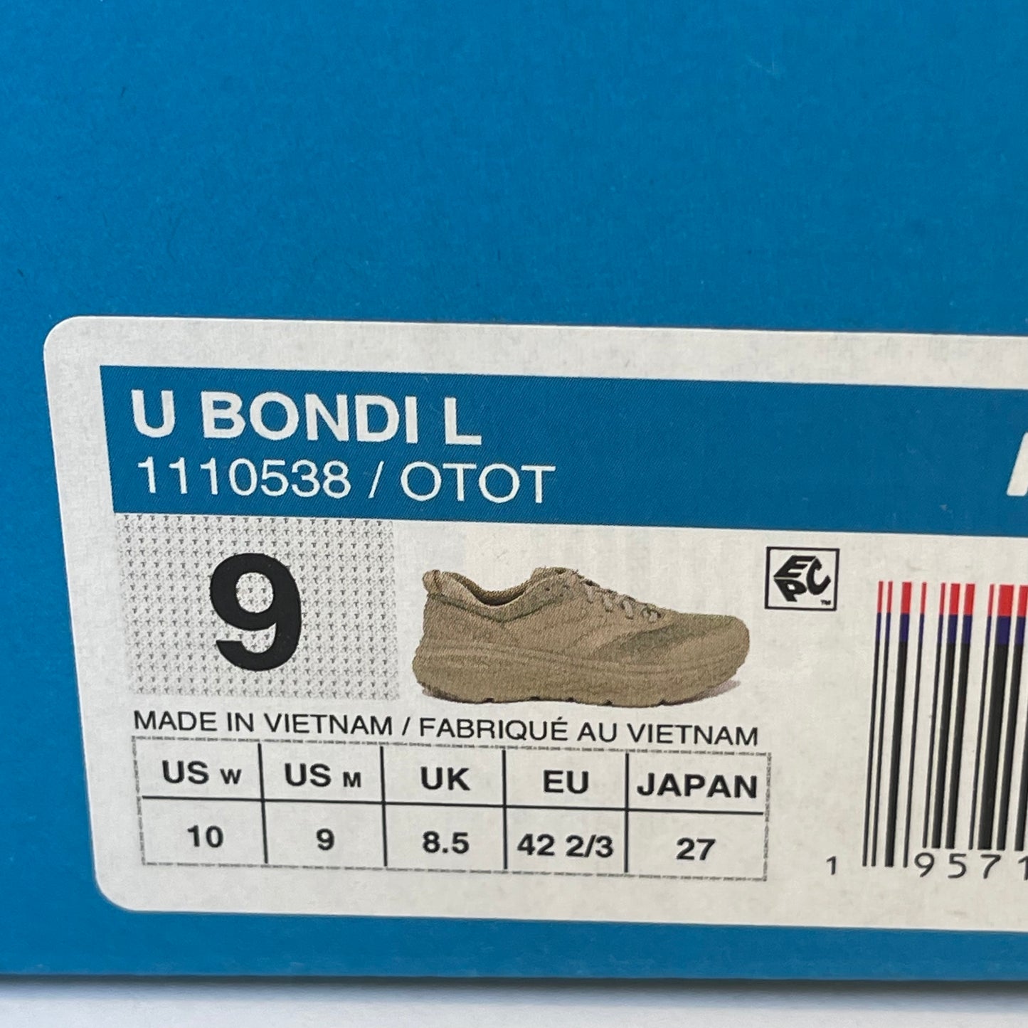 Hoka Bondi L Leather U Unisex , Hoka One One Oxford Tan Cushioned Shoes