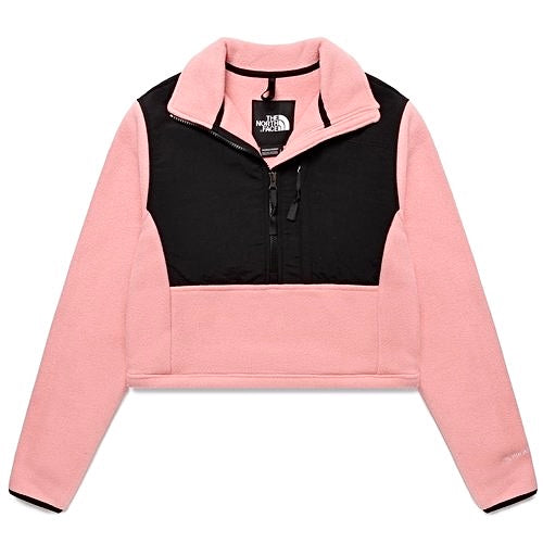 The North Face Denali Women’s Pink Cropped Jacket Pullover shady rose blush