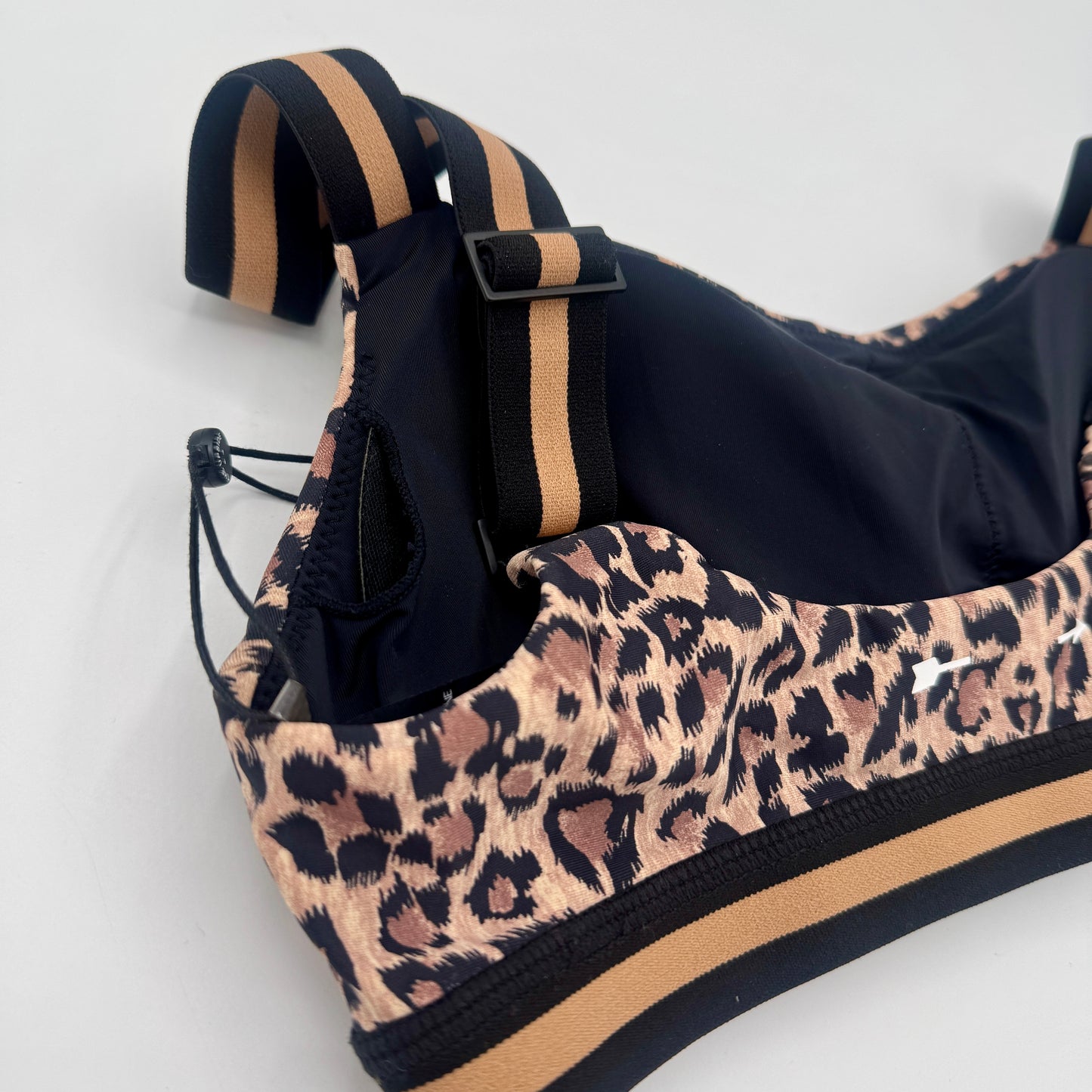 The Upside Ryker Nina Bra in Cheetah Leopard Brown Black