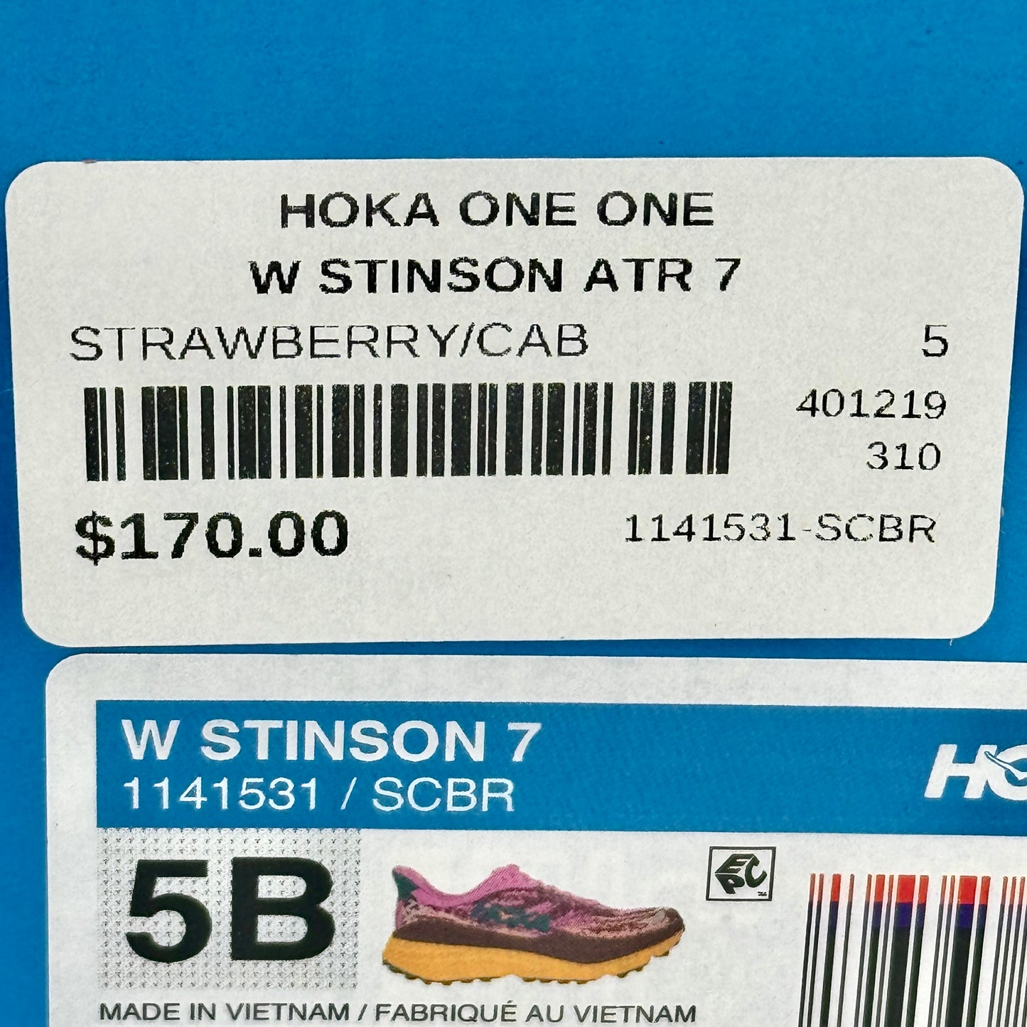 Hoka Stinson Women’s Running ATR All Terrain Running Shoes SCBR Pink Orange