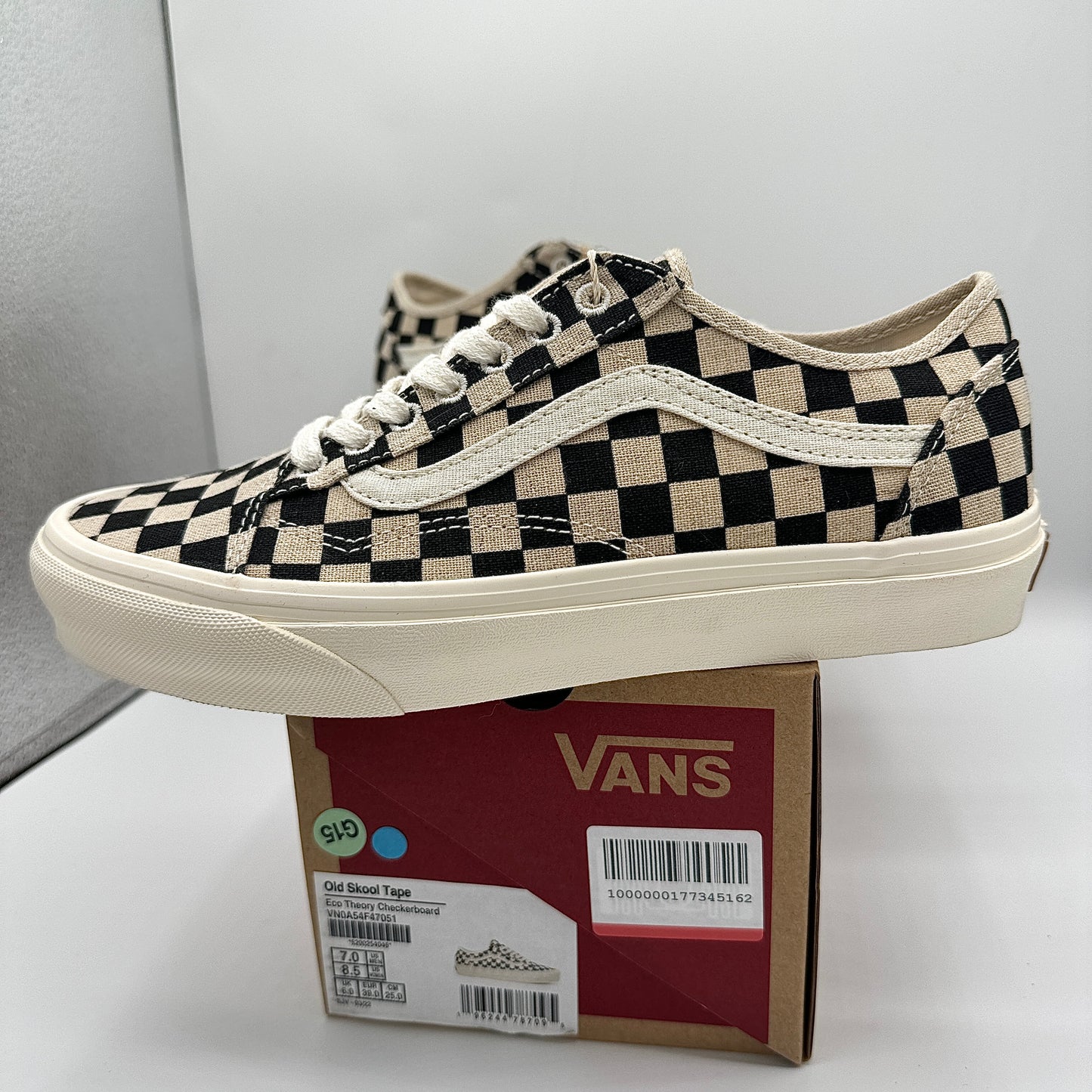 Vans Old Skool Tape Low Sneakers Eco Theory Checkerboard Sustainable Shoes