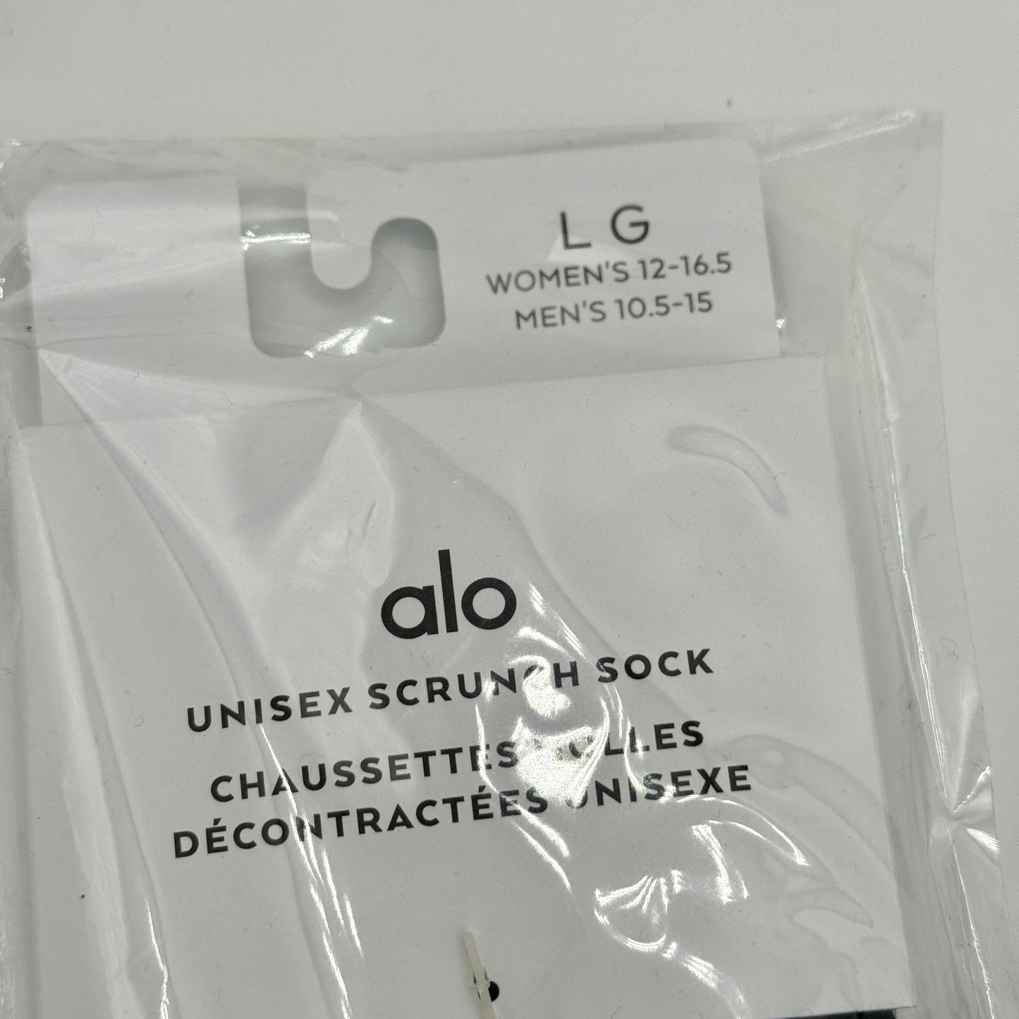 Alo Yoga (Bundle) Unisex Scrunch Socks, 5x Pairs - Black