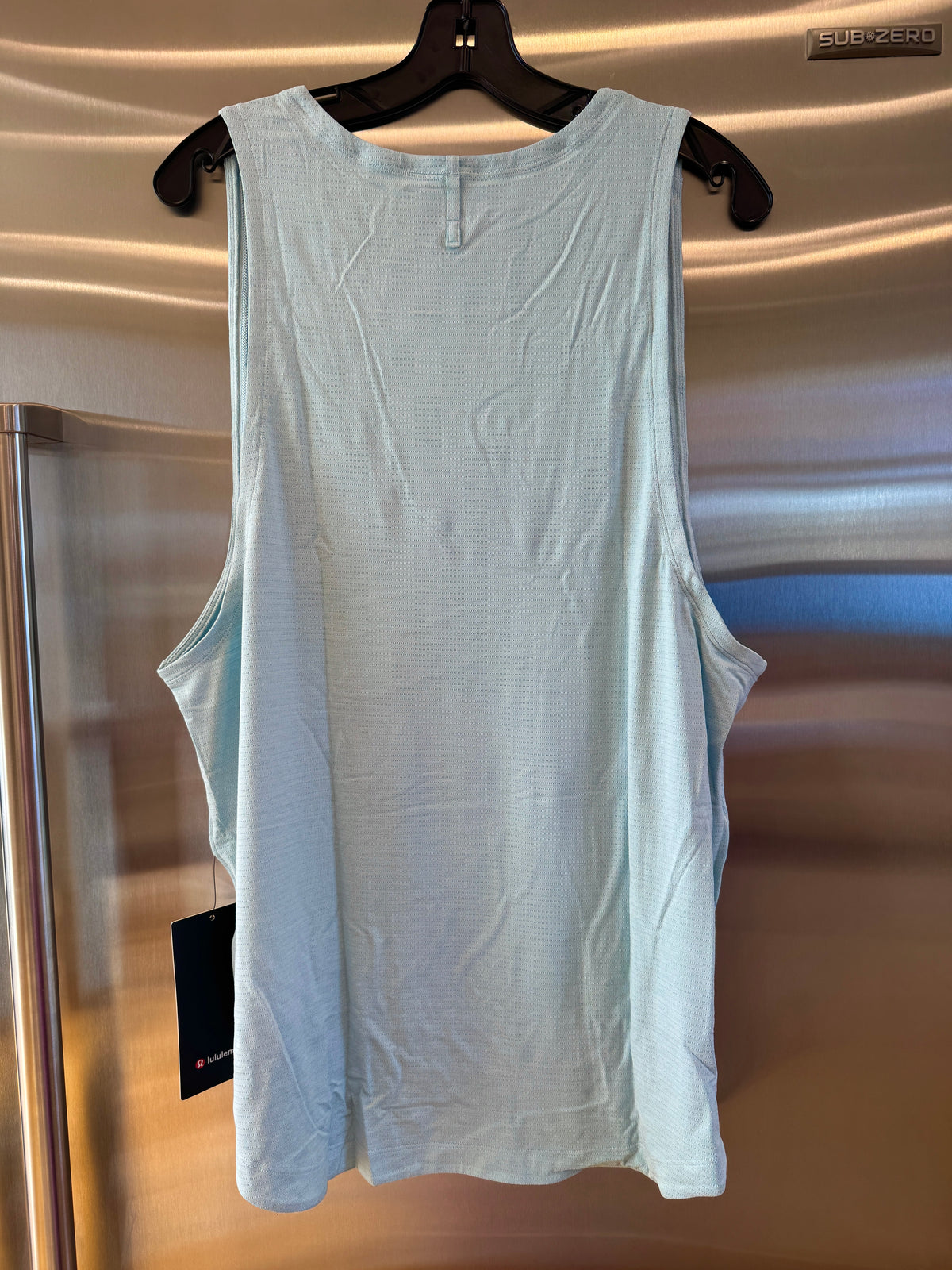 Lululemon License to Train Top , Mens Tank Top in Foam Cloud Blue