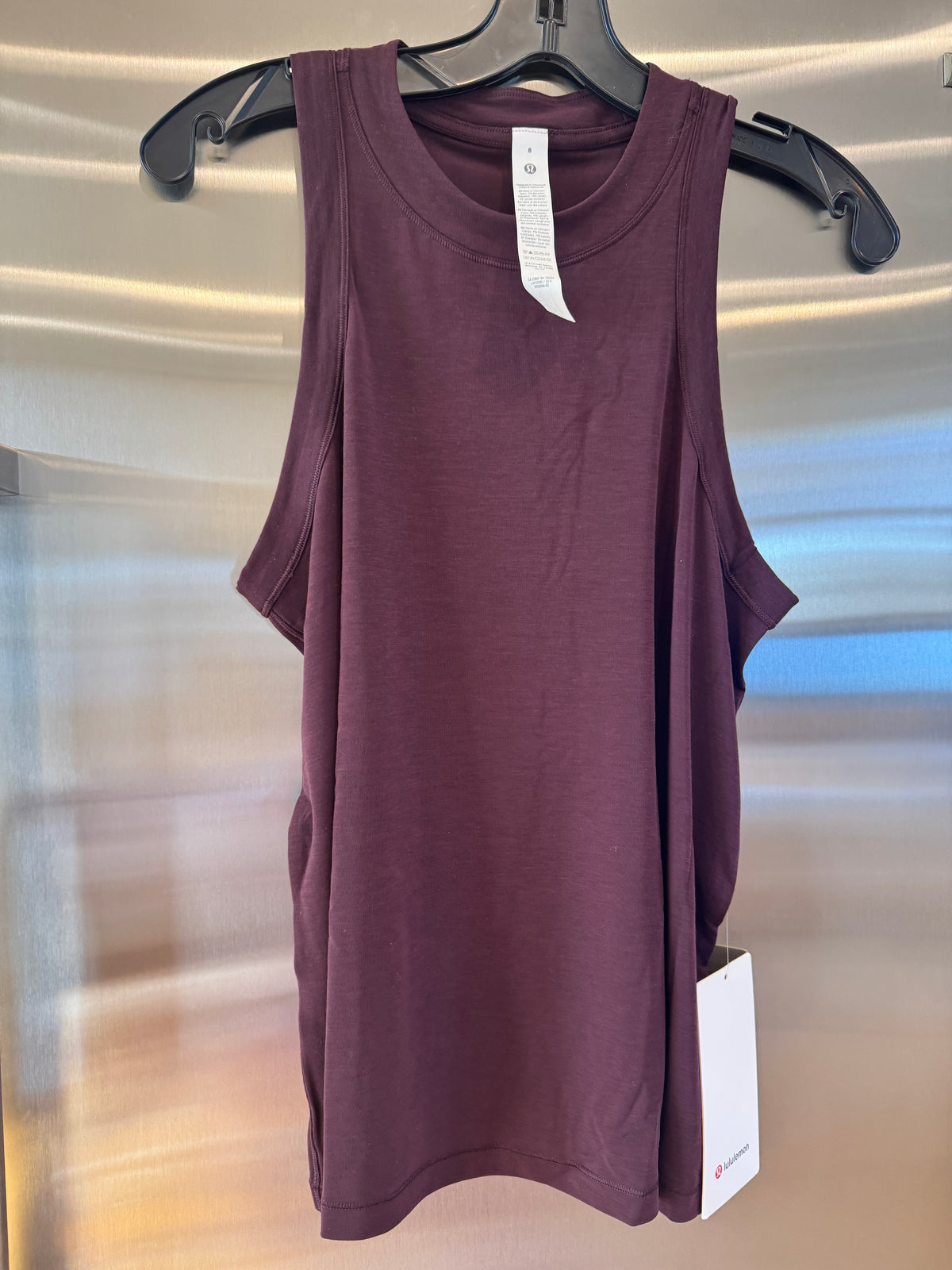 Lululemon Jersey Training Tank Top , Women’s in Black Plum Dark Burgundy Red