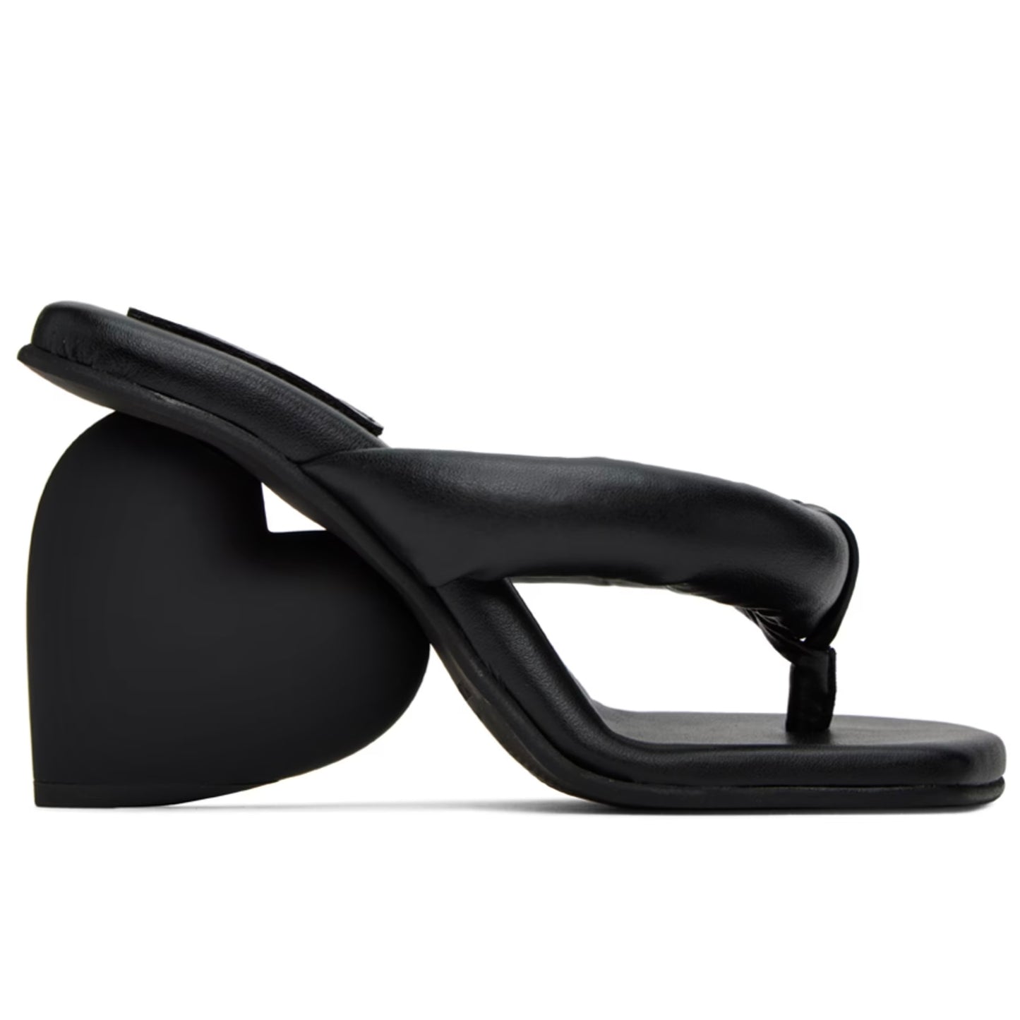 Yume Love Mules in All Black Vegan Leather Sandals