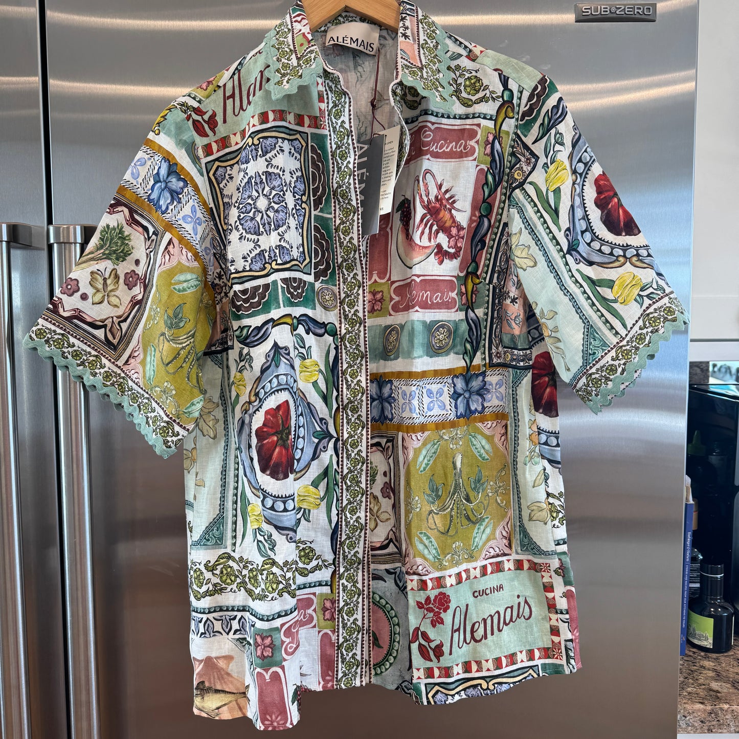 Alemais Tommasina Linen Button Down Shirt