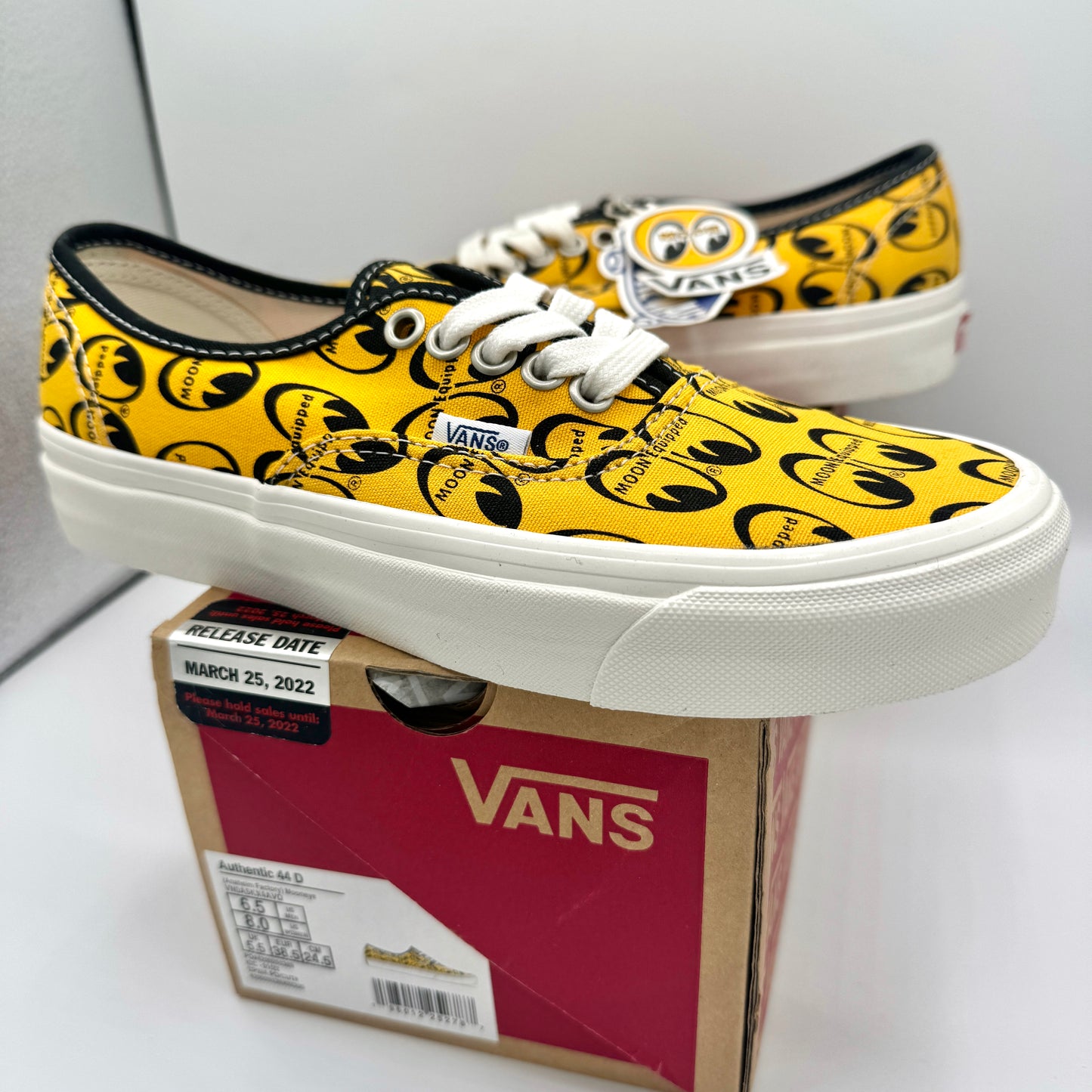 Vans Authentic 44 D Skate Shoes Anaheim Edition Mooneye Yellow Unisex