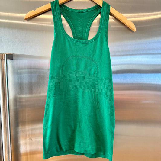 Lululemon Swiftly Tech Racerback Tank Top Green Kelly Emerald Lightweight Pre-Owned