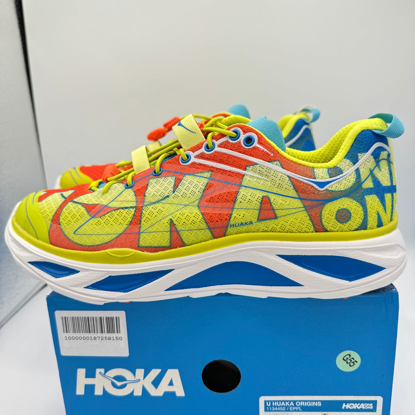 Hoka Huaka Origins Unisex Shoes Running Sneakers Multicolored Quick Lace