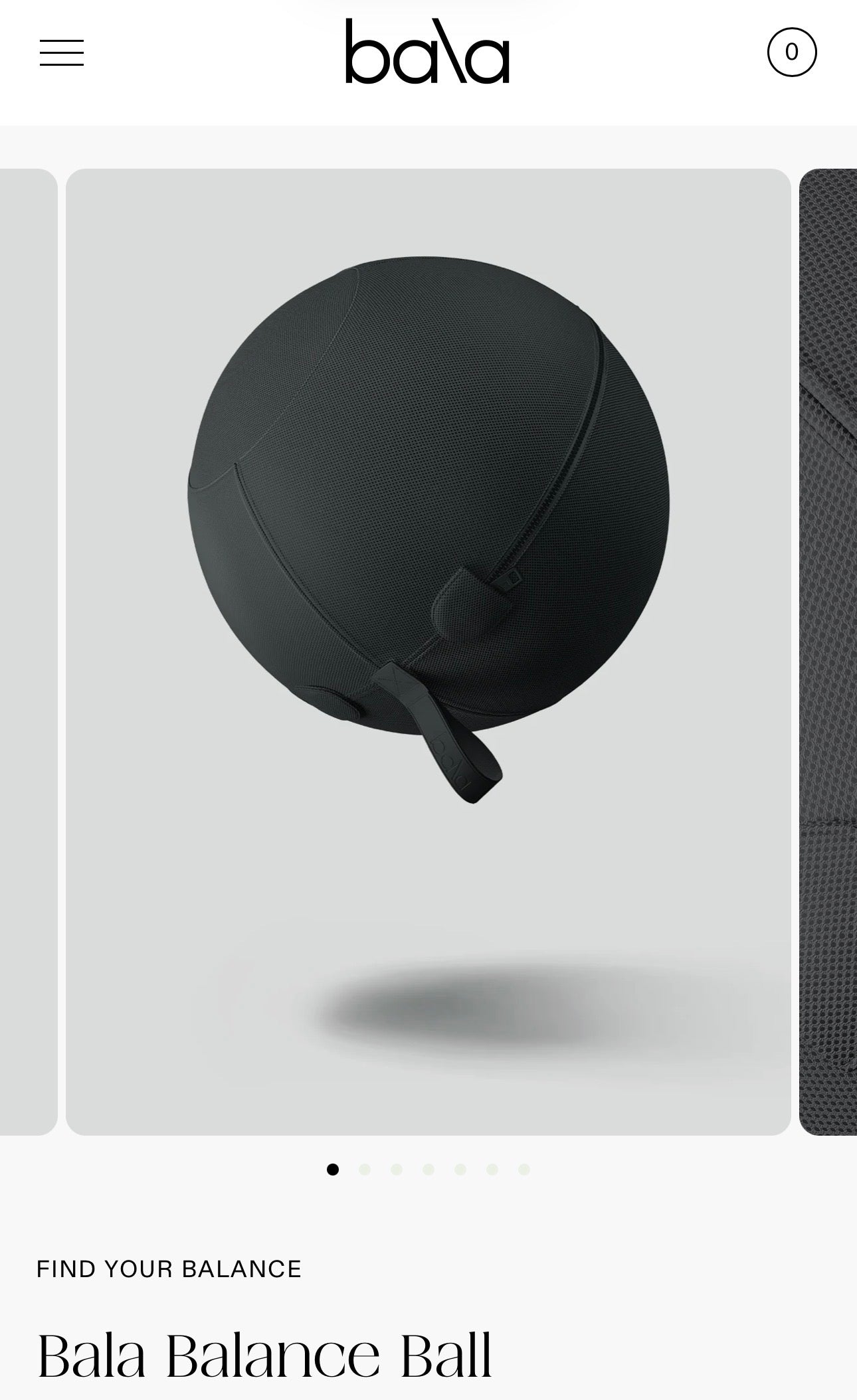 Bala Balance Ball in Charcoal Grey, Bala Mama