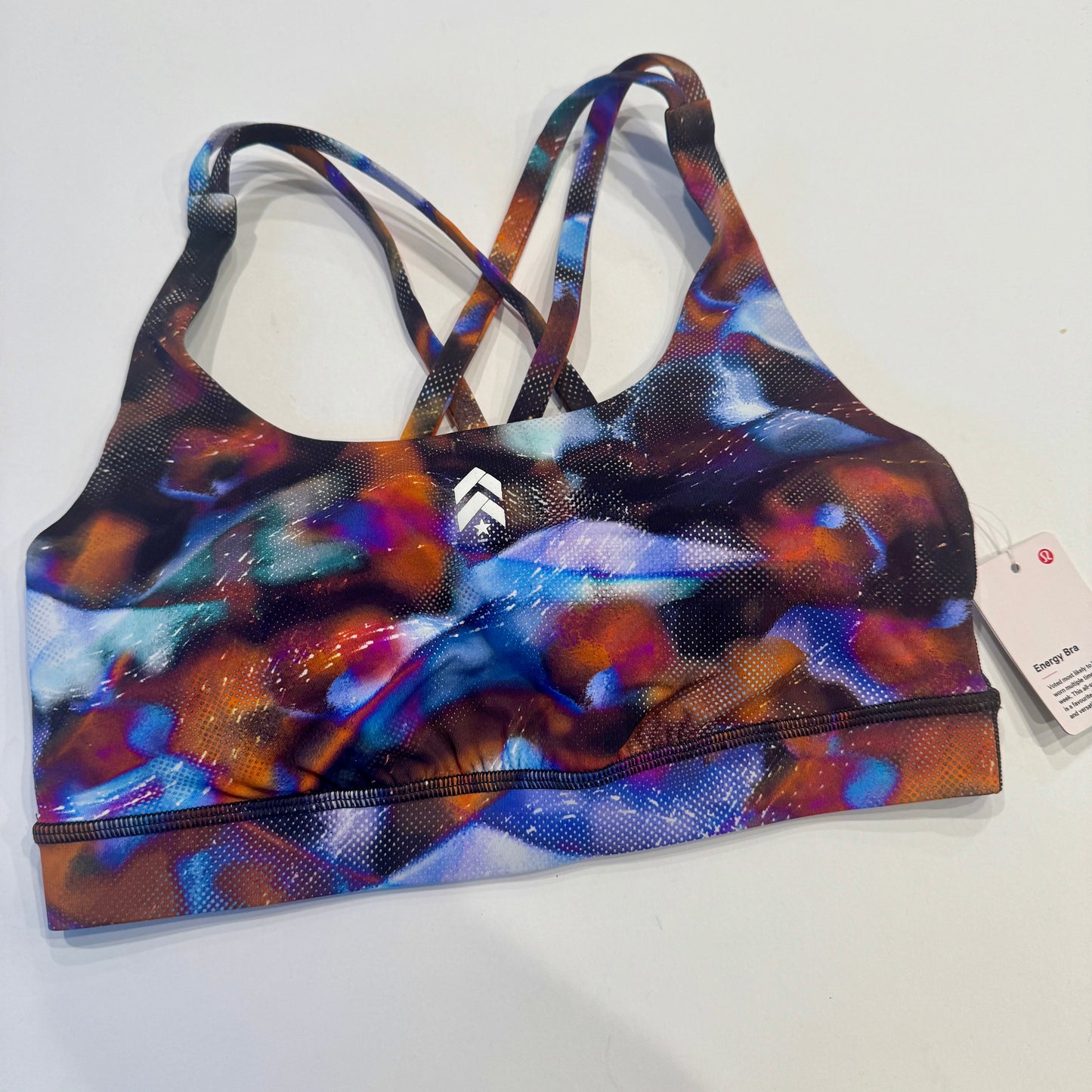 Lululemon Energy Bra Medium Support, B–D Cups in Hyper Drift Multi x Barry’s