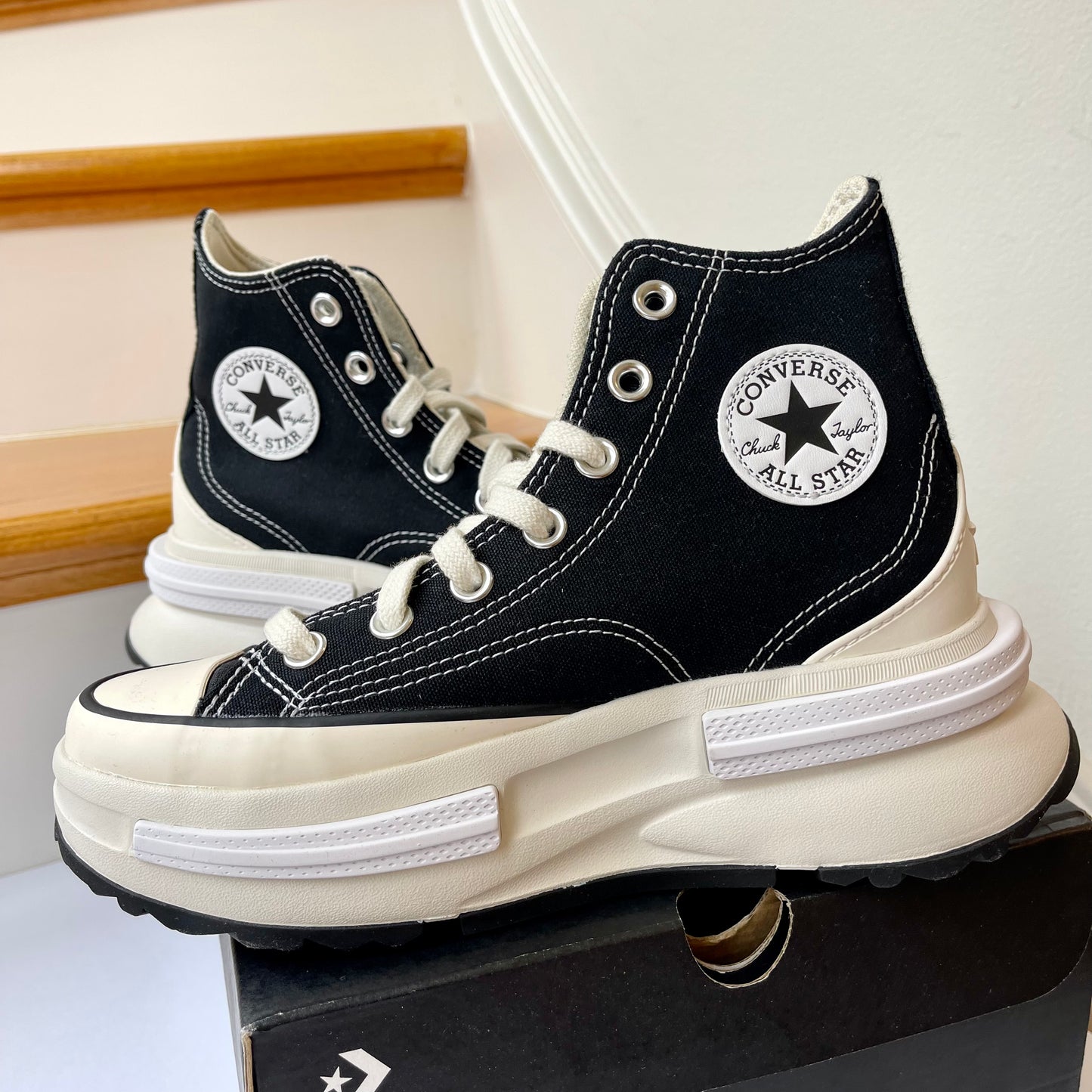 Converse Run Star Legacy CX Hi Platform high top Chuck Taylor sneaker black