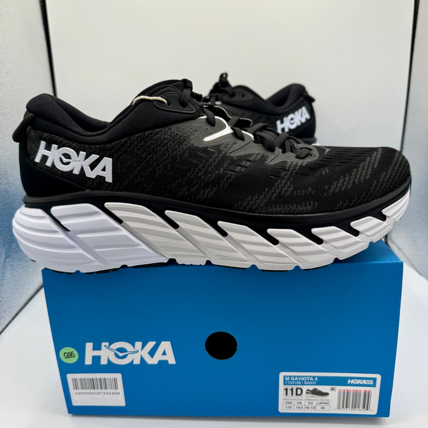 Hoka Gaviota 4 Men’s Running Shoes Black / white athletic shoe by hoka one one