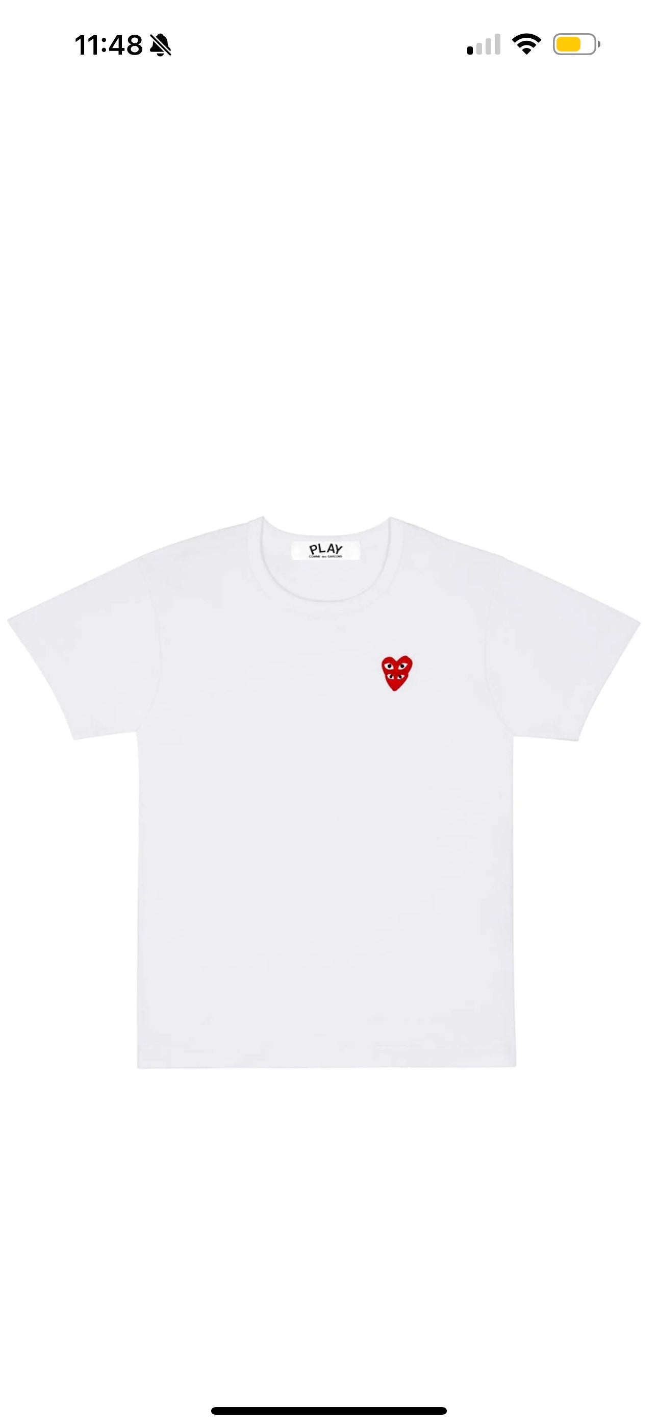 Comme Des Garçons Double Hearts T Shirt CDG Authentic Play