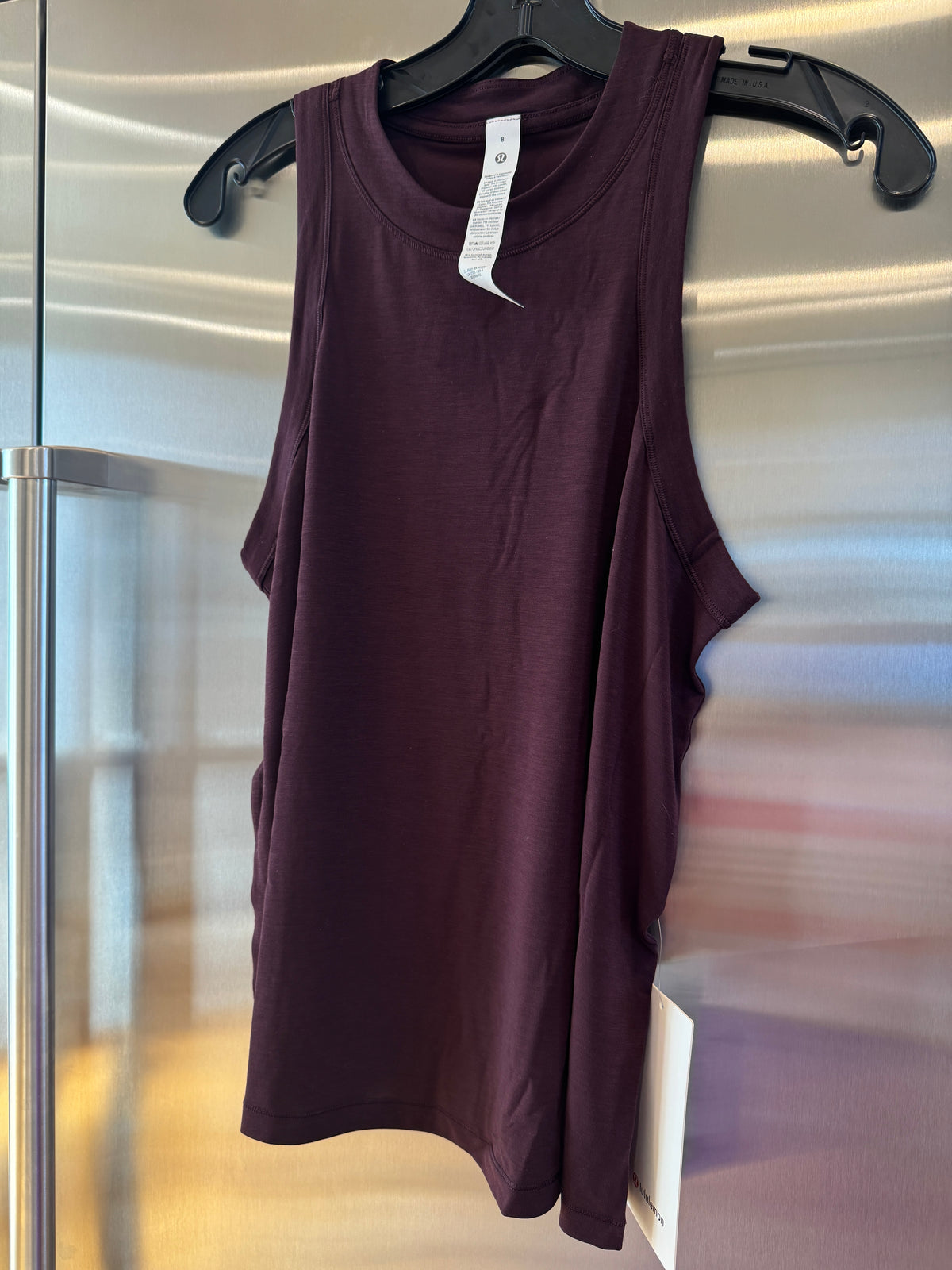 Lululemon Jersey Training Tank Top , Women’s in Black Plum Dark Burgundy Red