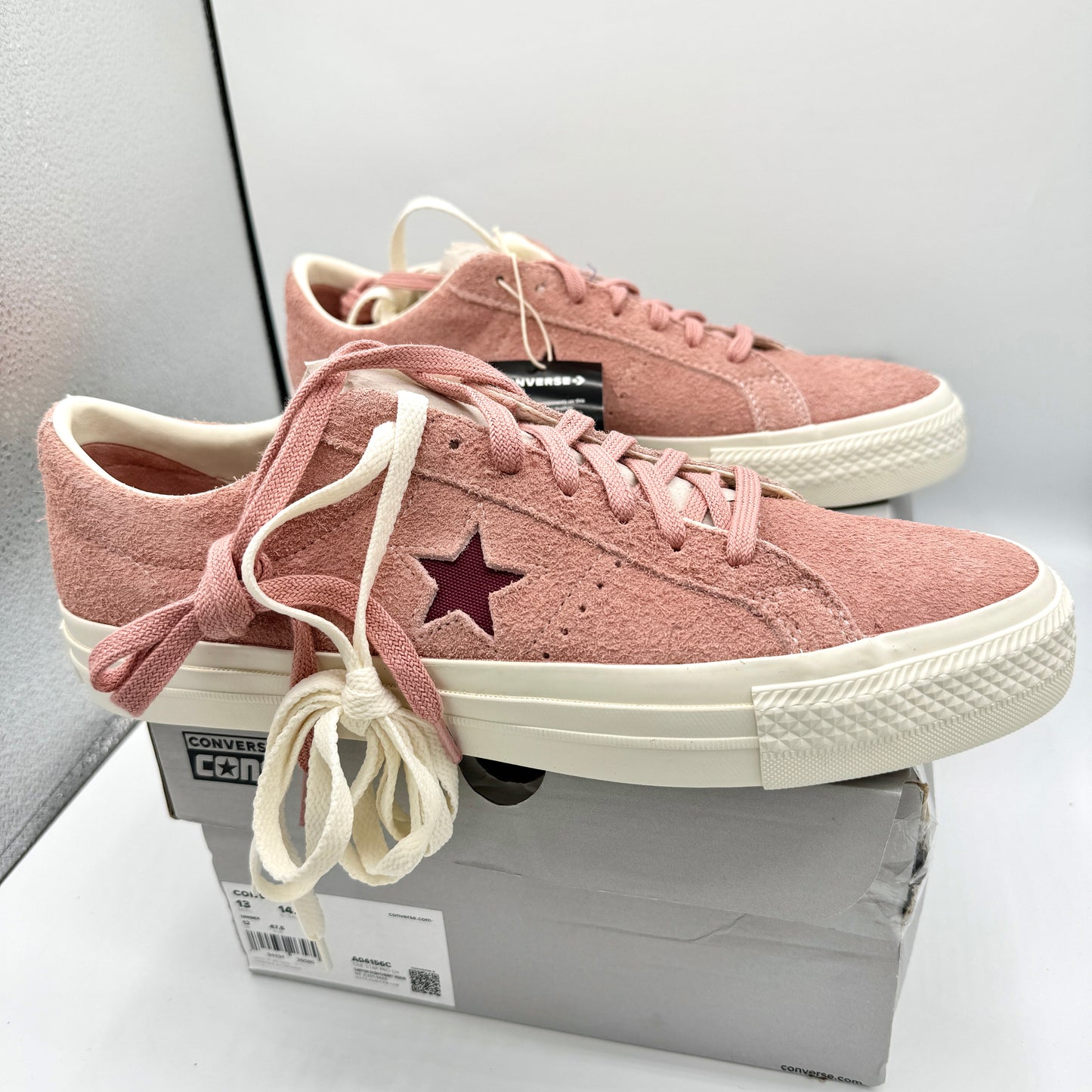 Converse One Star Pro OX Shoes Cherry Vision Canyon Dusk Pink Suede Leather