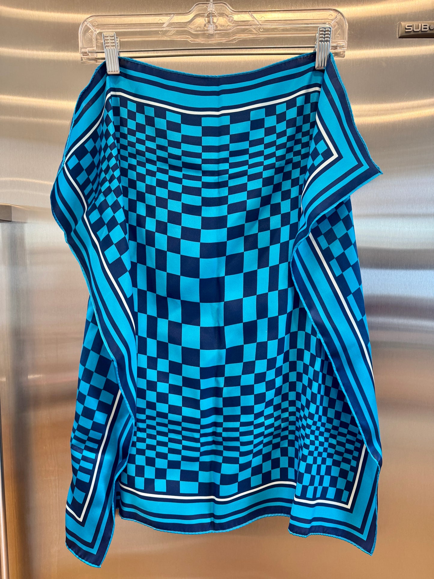 Porsche x Soho House Satin Blue Pasha Scarf Bandana