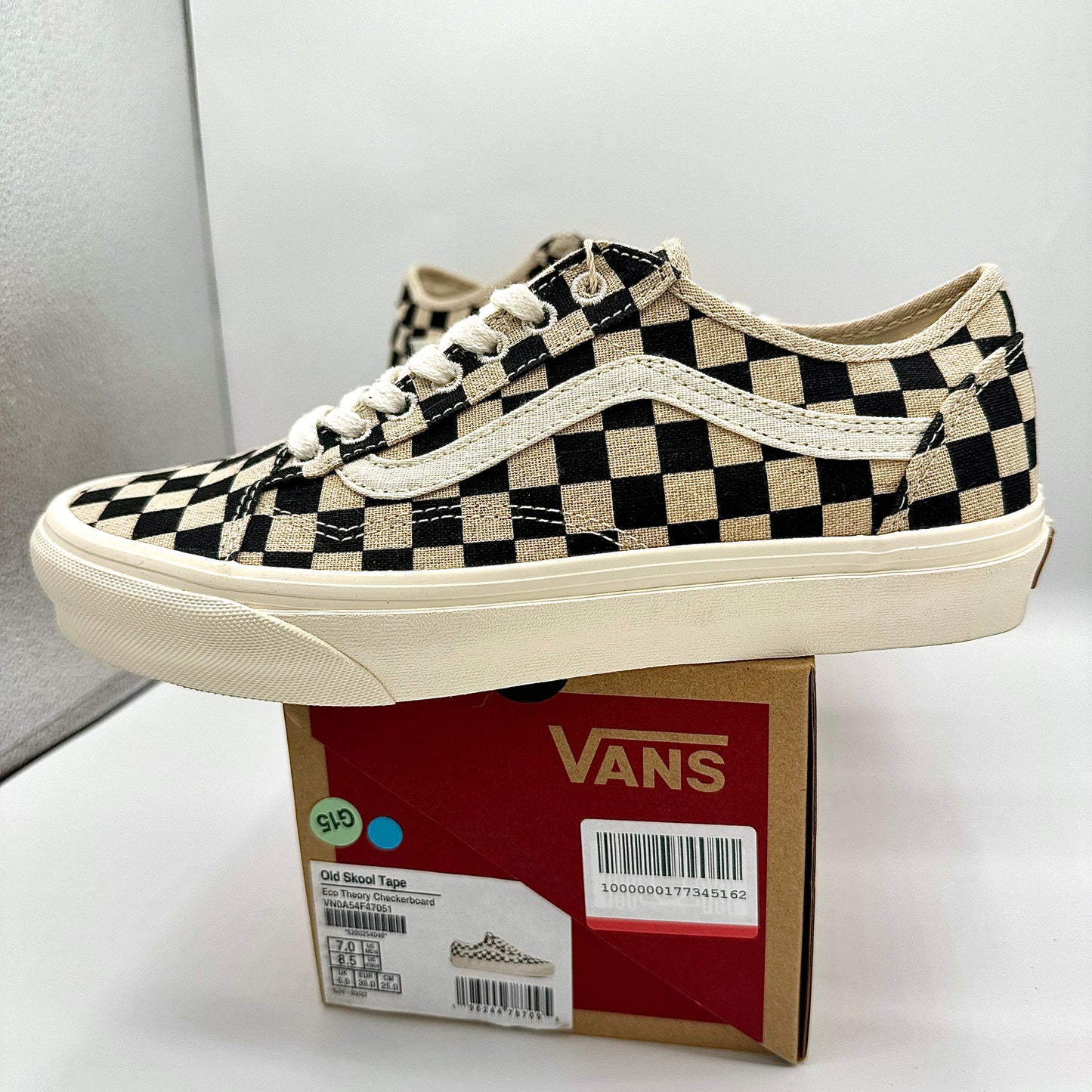 Vans Old Skool Tape Low Sneakers Eco Theory Checkerboard Sustainable Shoes