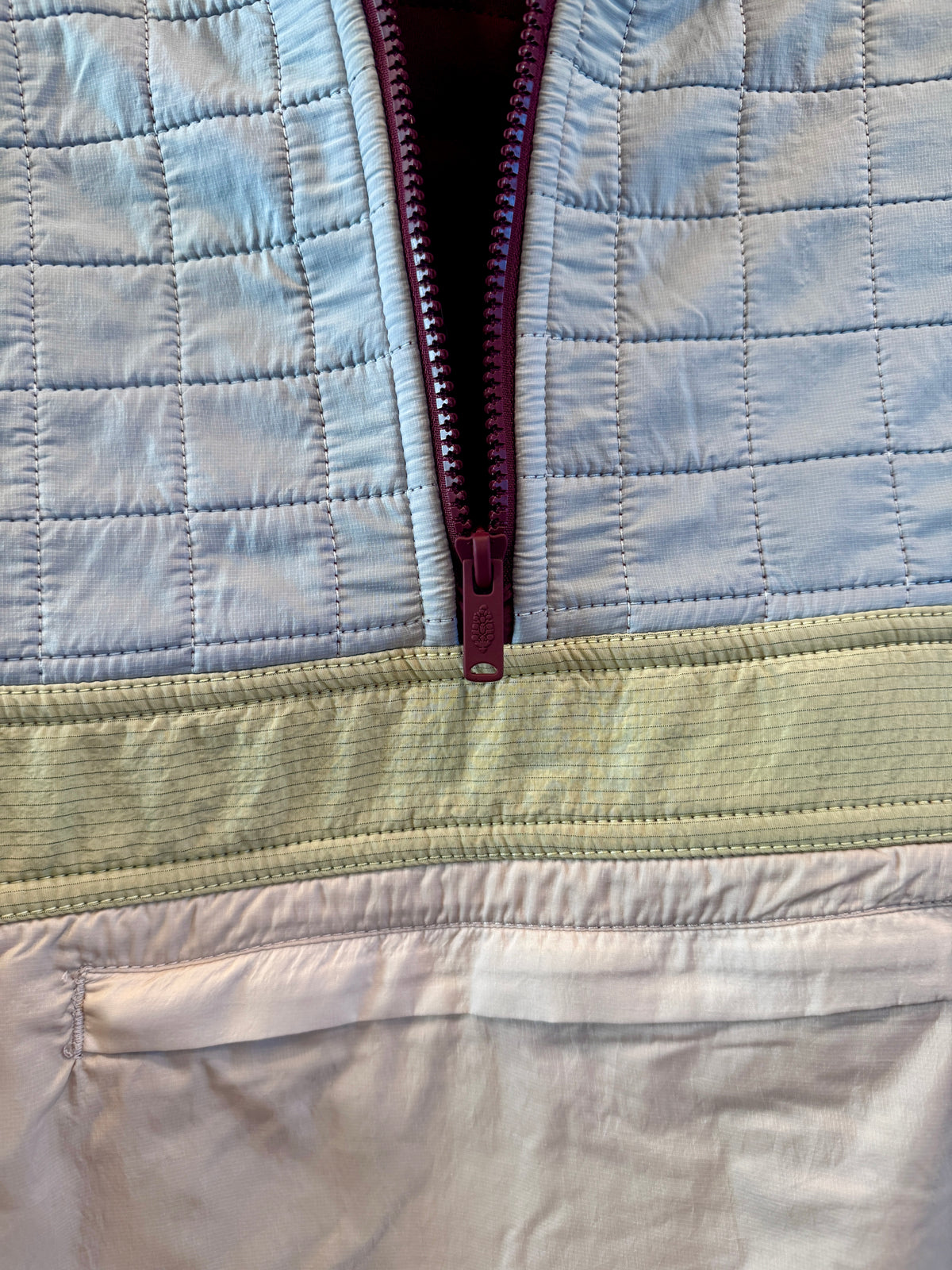 Free People To The Peak Quarter Zip Anorak Knit / Fleece Jacket - Mahogany , FP Movement