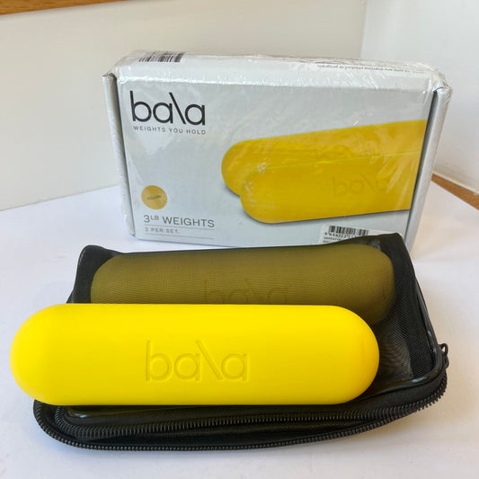 Bala Bars in Exclusive Yellow , discontinued color. Pilates yoga weights