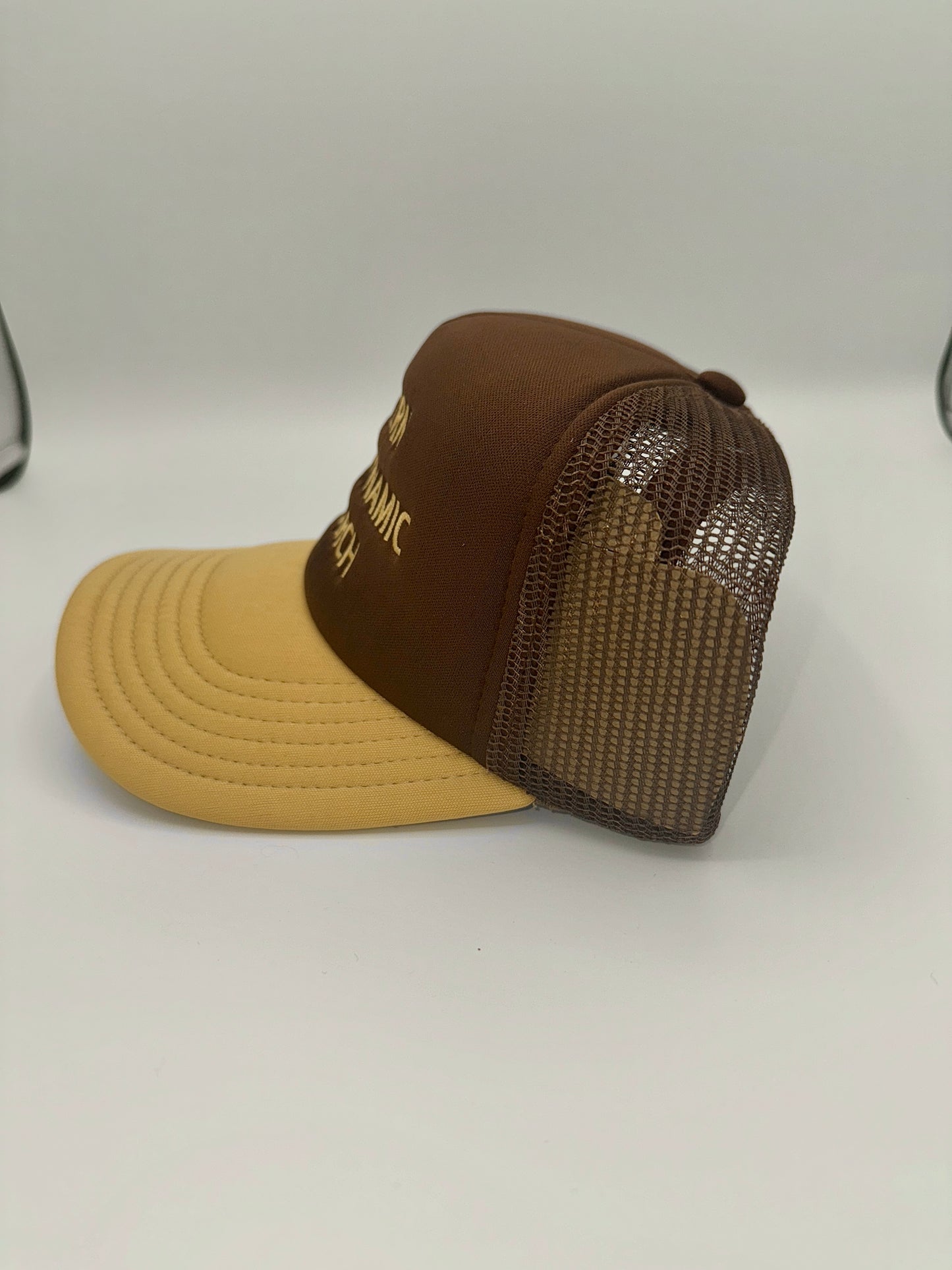 Western Hydrodynamic Research Trucker Hat Otto Promotional Logo Embroidered Brown