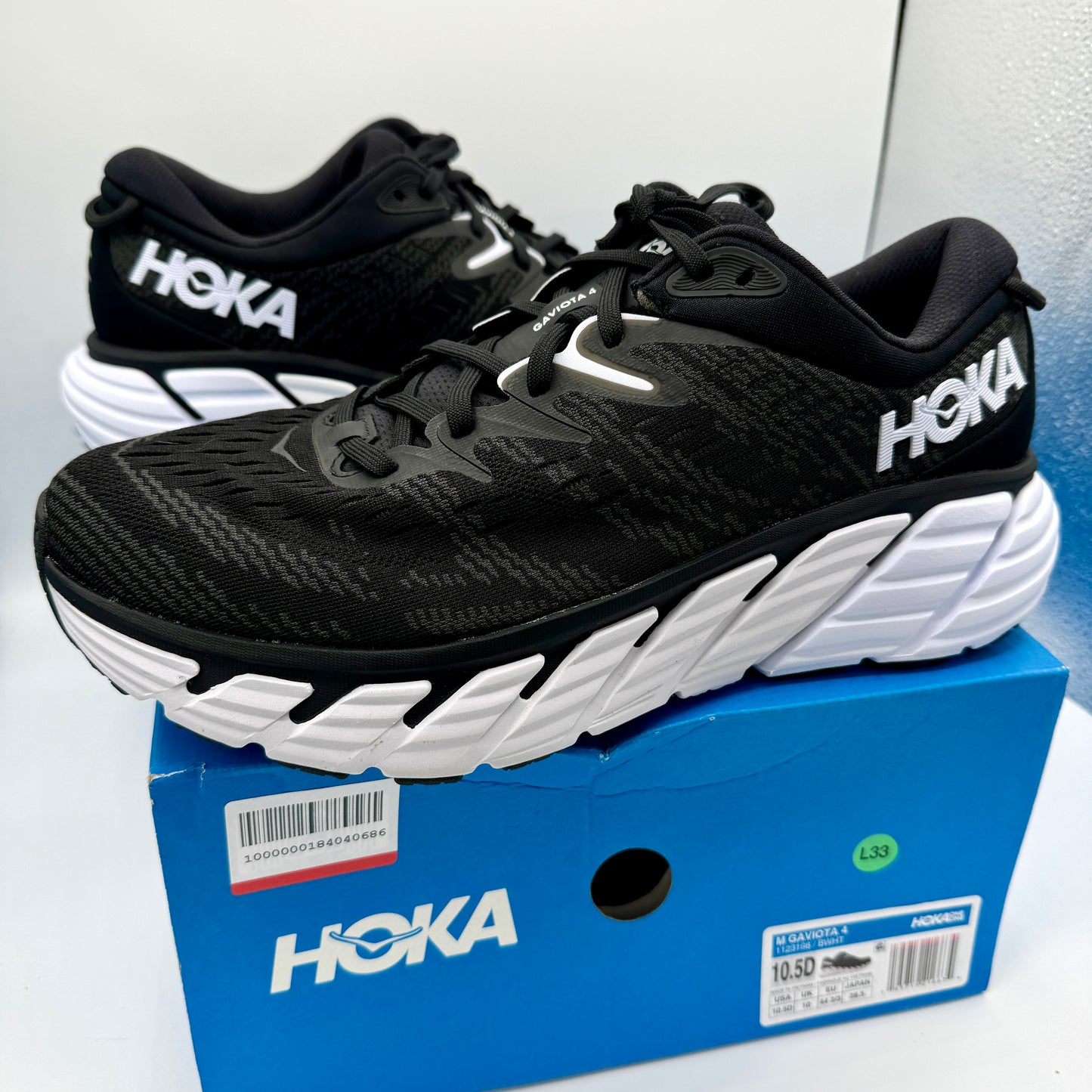 Hoka Gaviota 4 Men’s Running Shoes Black / white athletic shoe by hoka one one