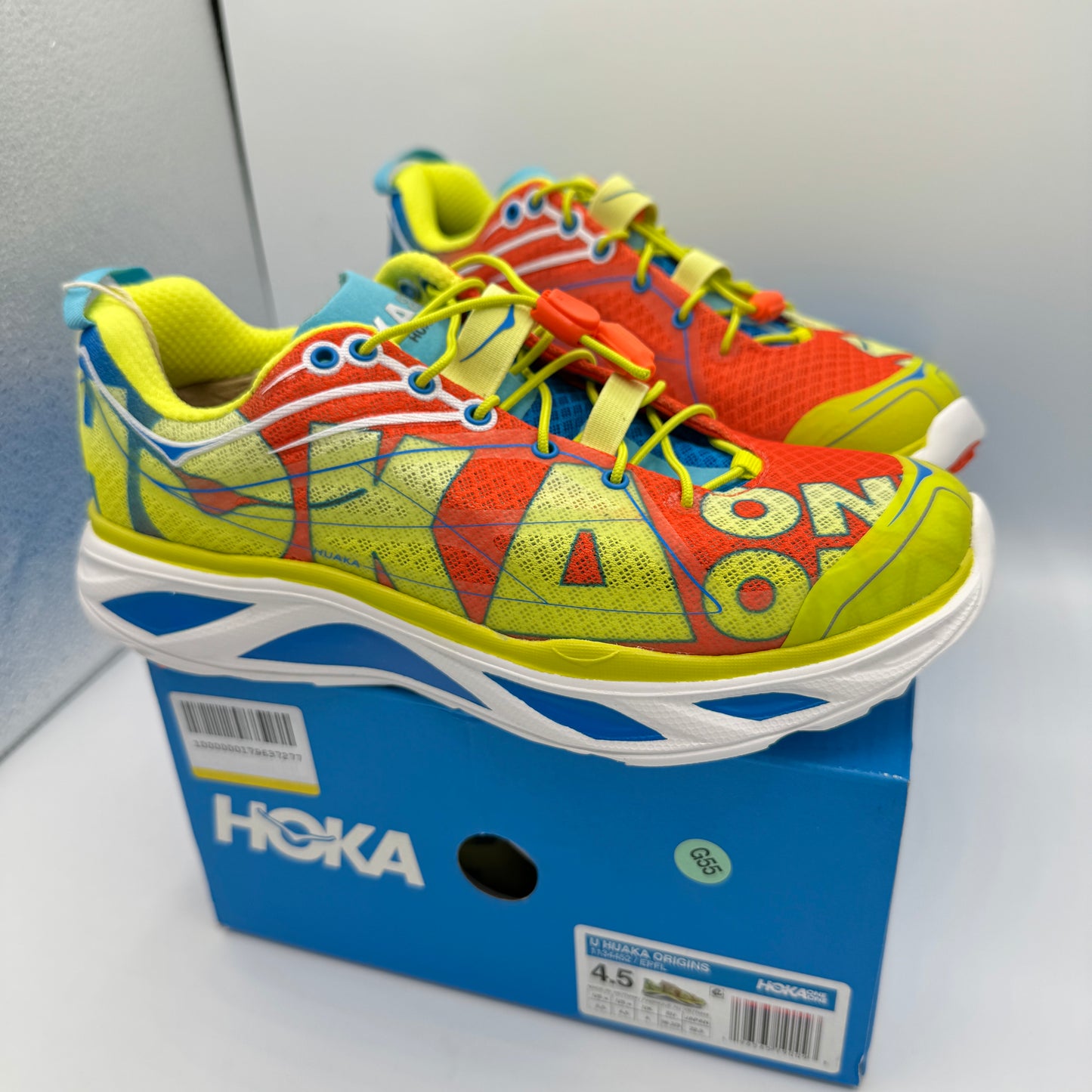 Hoka Huaka Origins Unisex Shoes Running Sneakers Multicolored Quick Lace