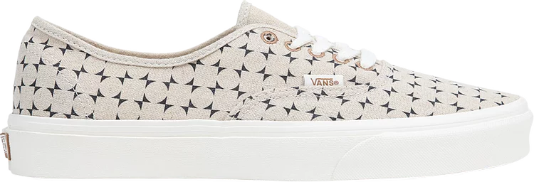 Vans Authentic Low Classic Sneakers Eco Theory Beige Navy checkerboard shoes