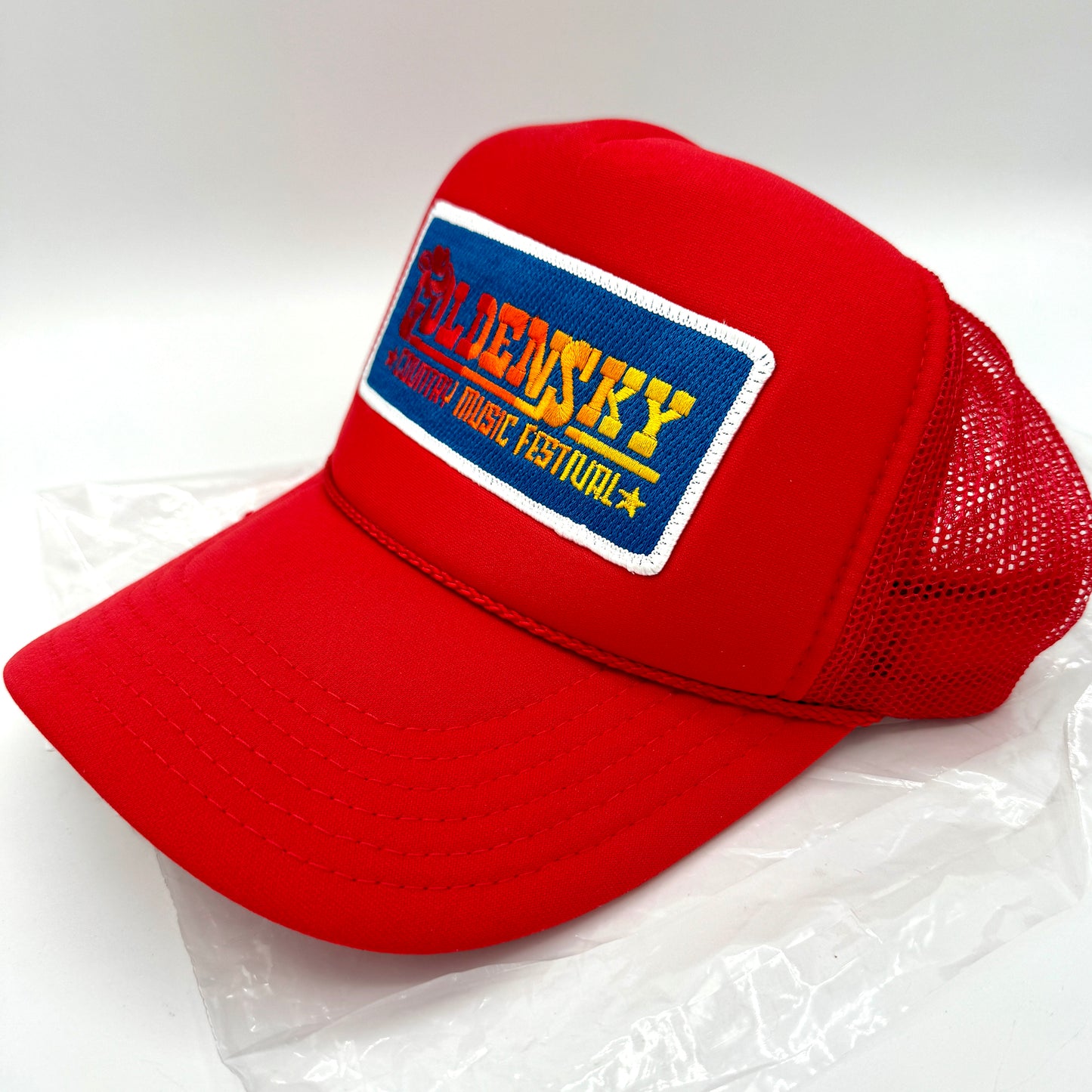 Aviator Nation Golden Sky 2024 Festival Trucker Hat Cap Red Country Music