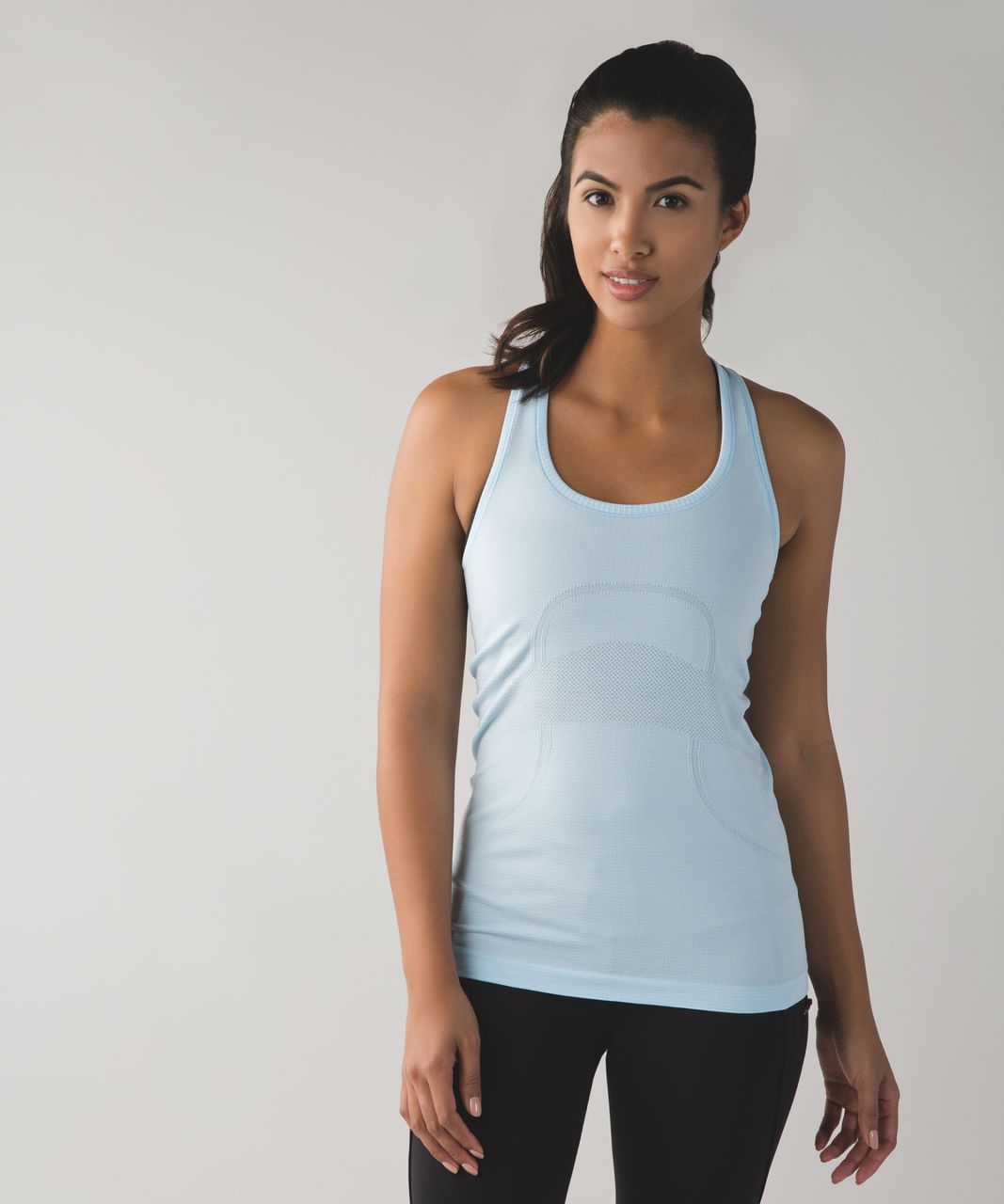 Lululemon Swiftly Tech Racerback Tank Top Caspian Light Blue Lightweight Pre-Owned