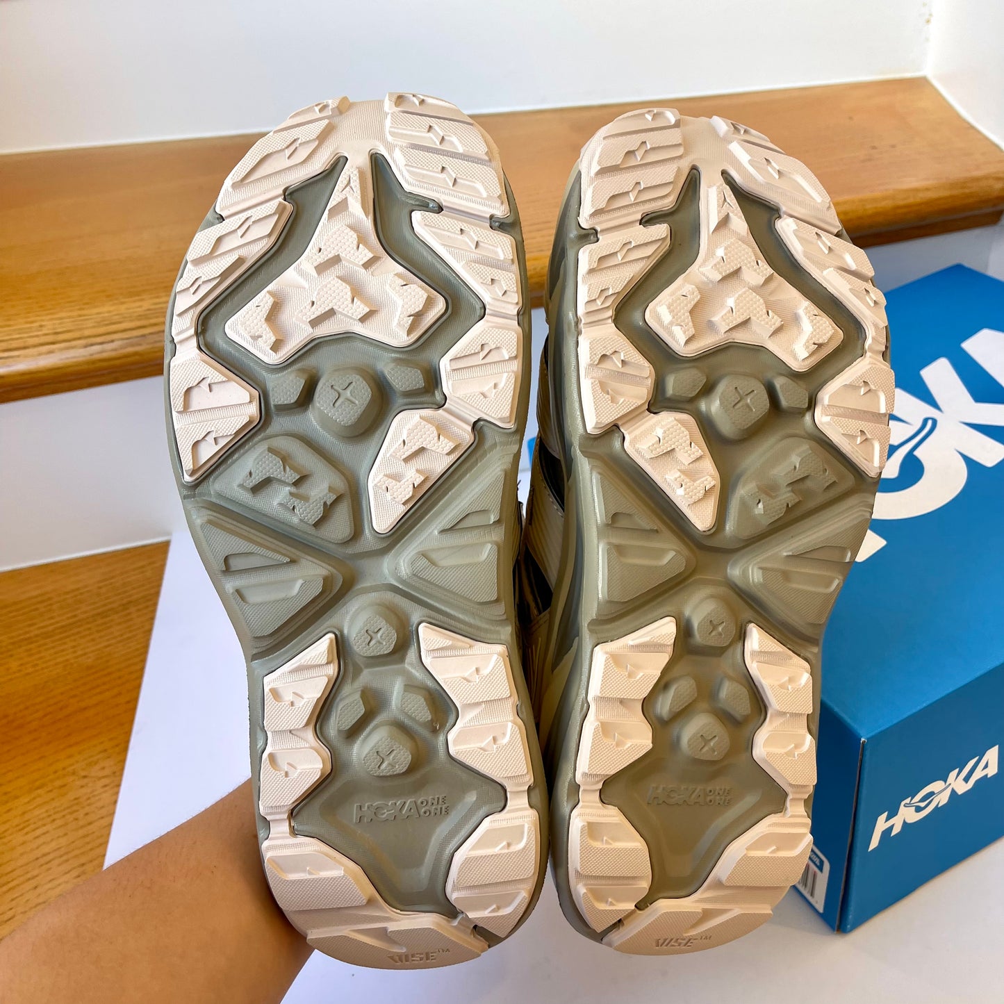 Hoka Hopara Hiking Sandal Wet / Dry shoe in Shifting Sand / Dune beige shoes