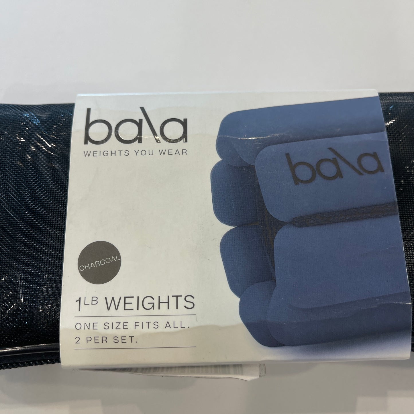 Bala Bangles in Charcoal Dark Grey, 1 Lb. Pilates yoga weights