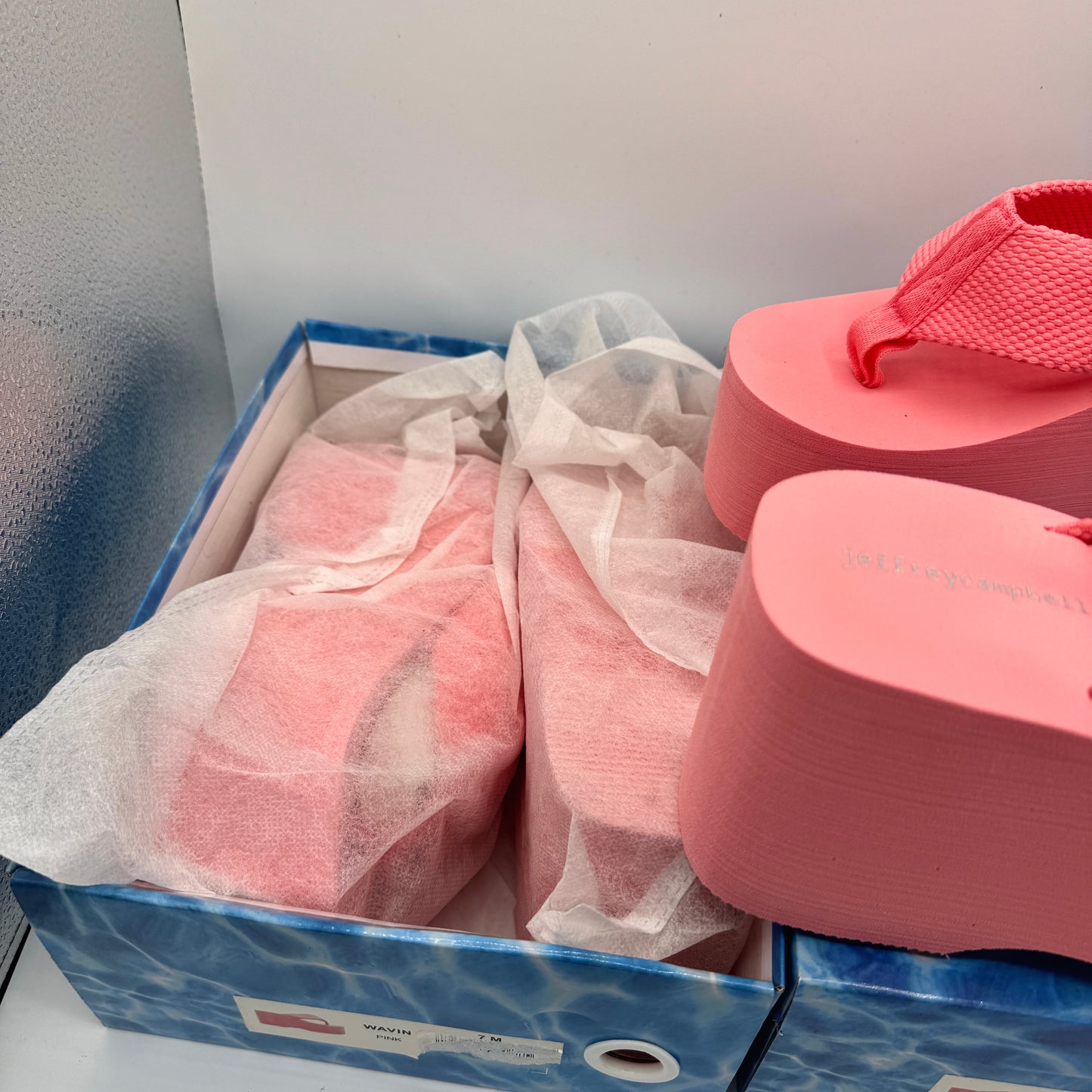 Jeffrey Campbell BUNDLE (2 Pairs) Wavin Platform Sandals Pink