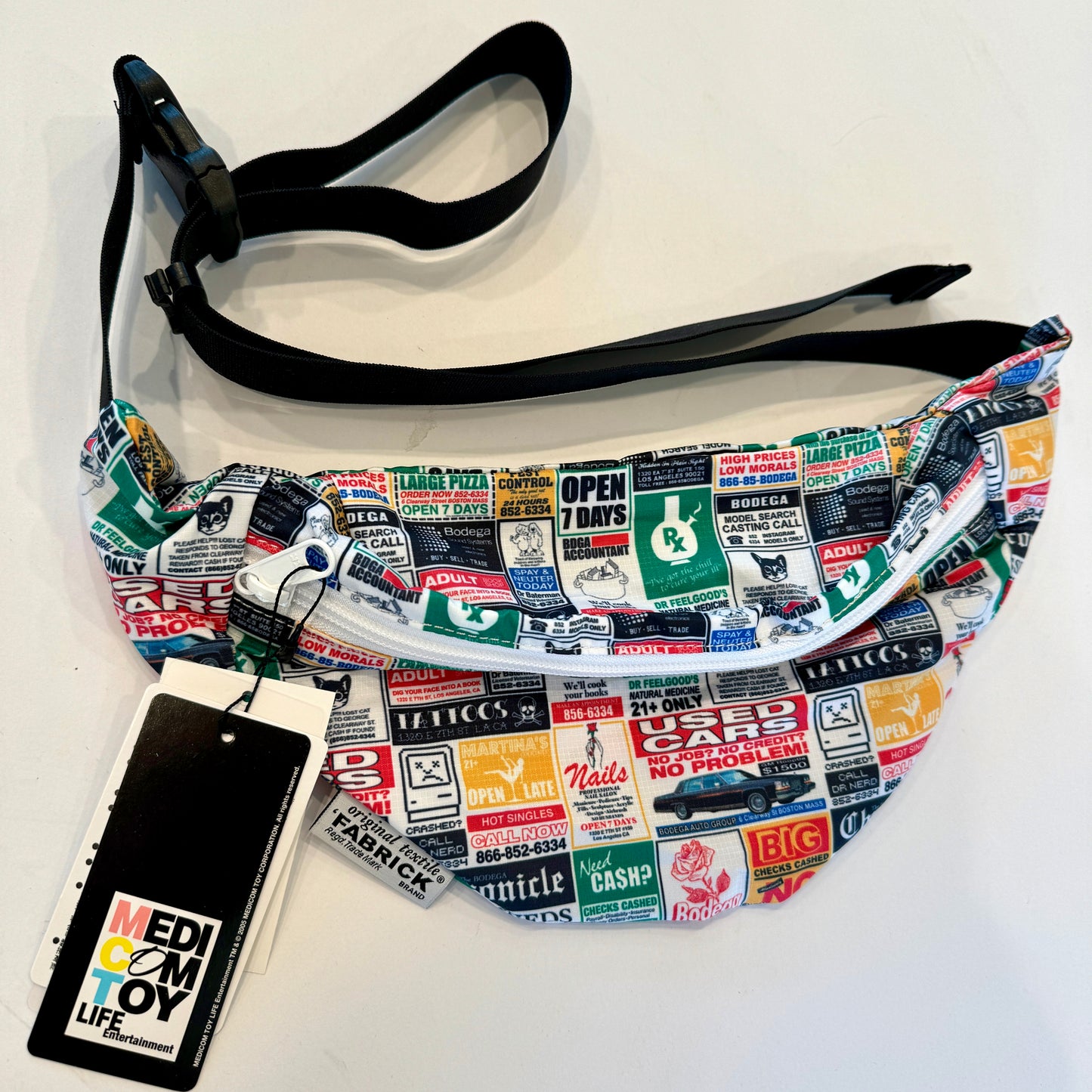 Medicom F@TBRICK x Bodega x Bearbrick Waist Bag Fanny Pouch All Over Print