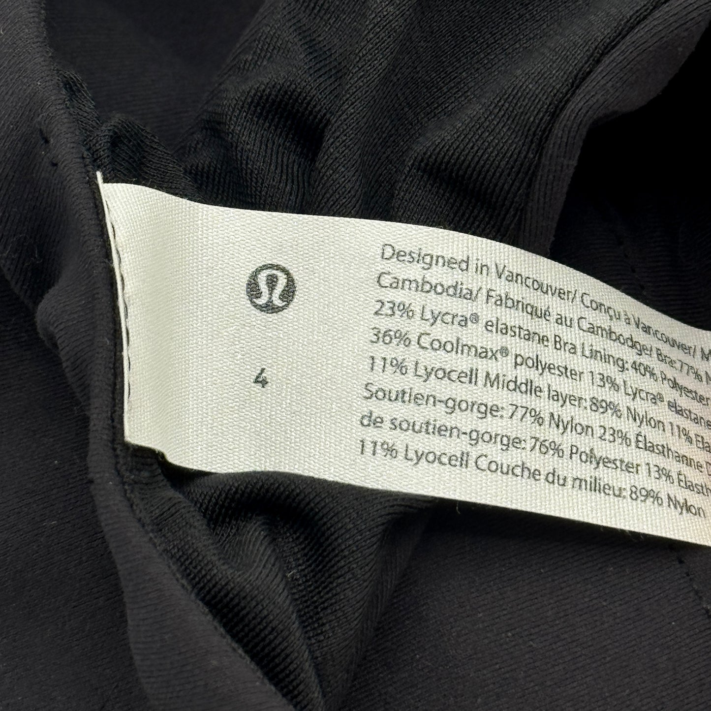 Lululemon Wunder Train Long Line Sport Bra x Barry’s Collab in Black