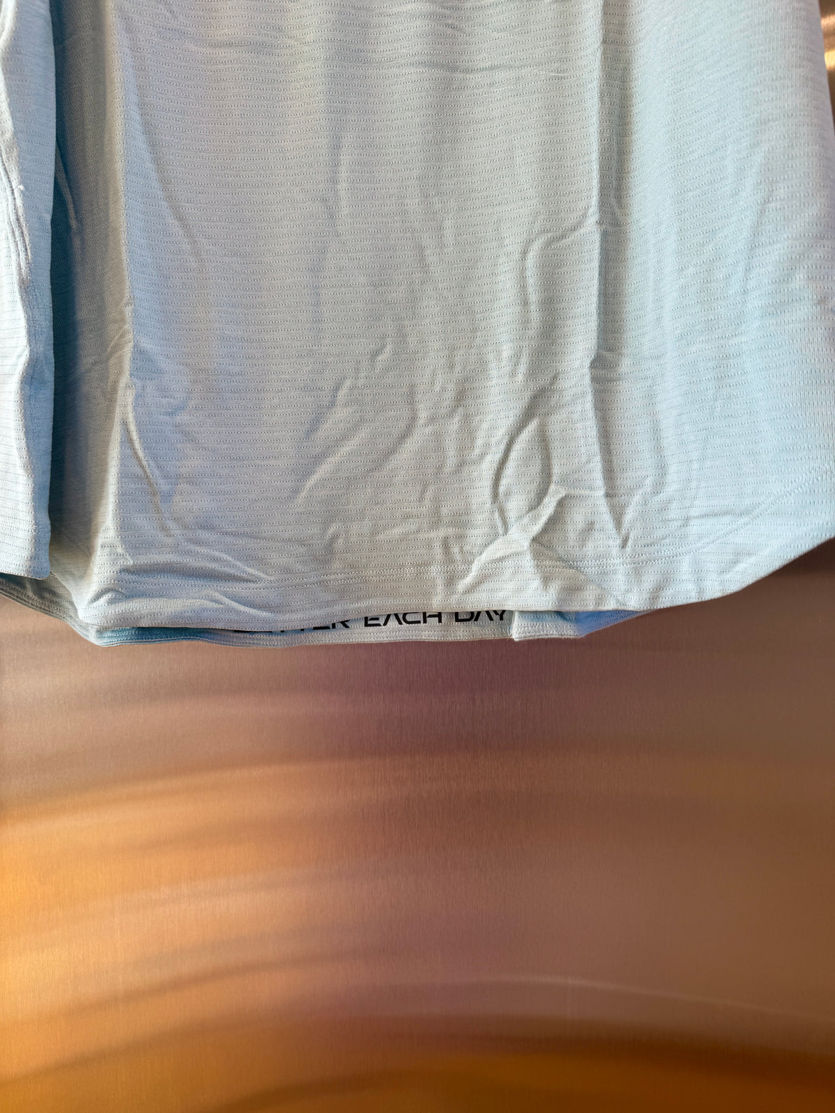 Lululemon License to Train Top , Mens Tank Top in Foam Cloud Blue